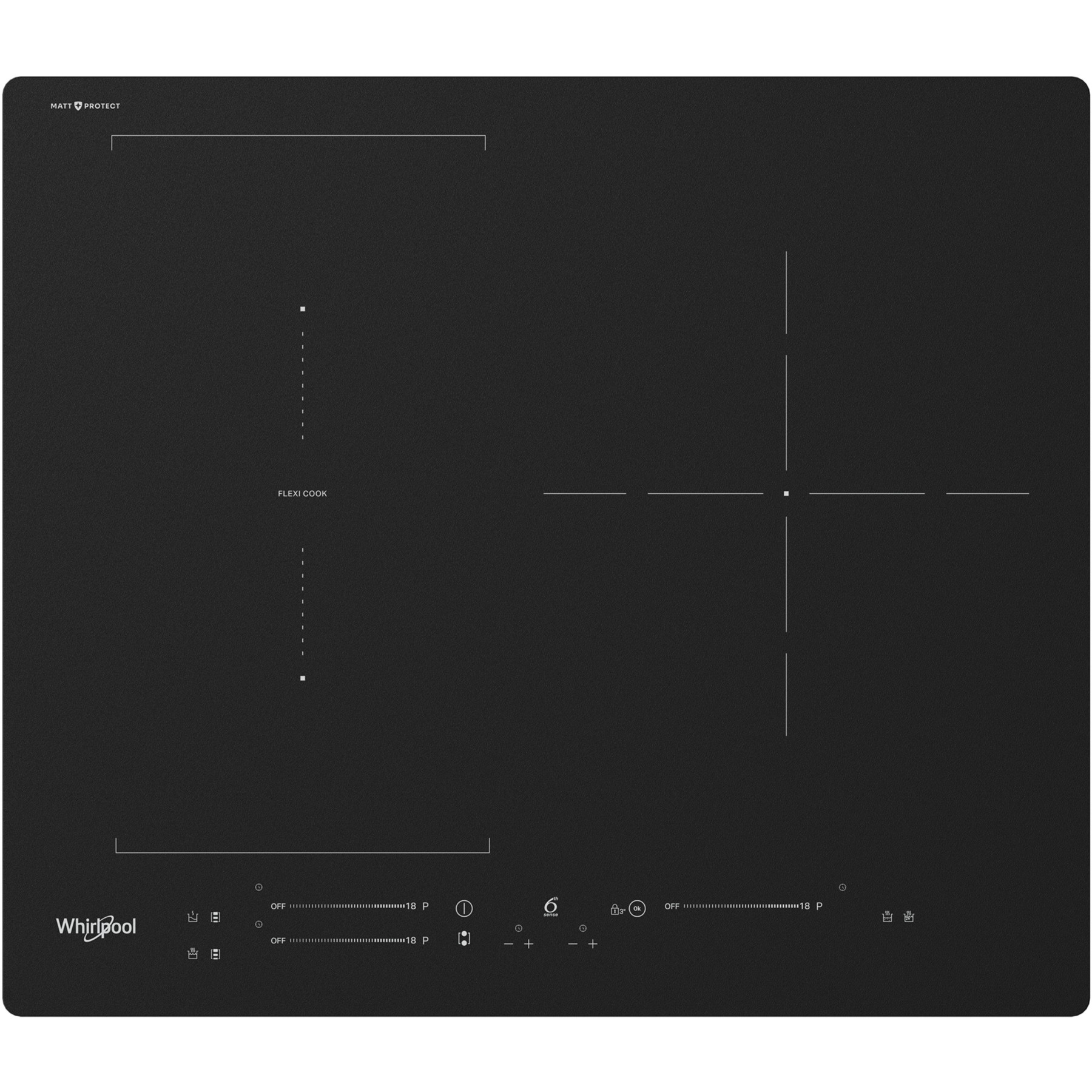 Plaque induction WHIRLPOOL WLS9560NEBM Matt Protect