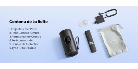 Vidéoprojecteur portable JMGO PicoPlay+ - sacoche - Trépied - Batterie