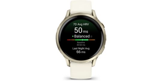 Montre sport GARMIN Venu 4 Sport et santé GPS AMOLED BT Wi-Fi 41 mm Gris / Beige