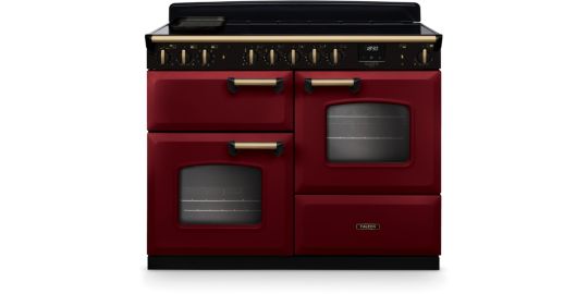 Piano de cuisson induction FALCON NGC TAB IND 110 CM BORDEAUX LAITON ANTIQ