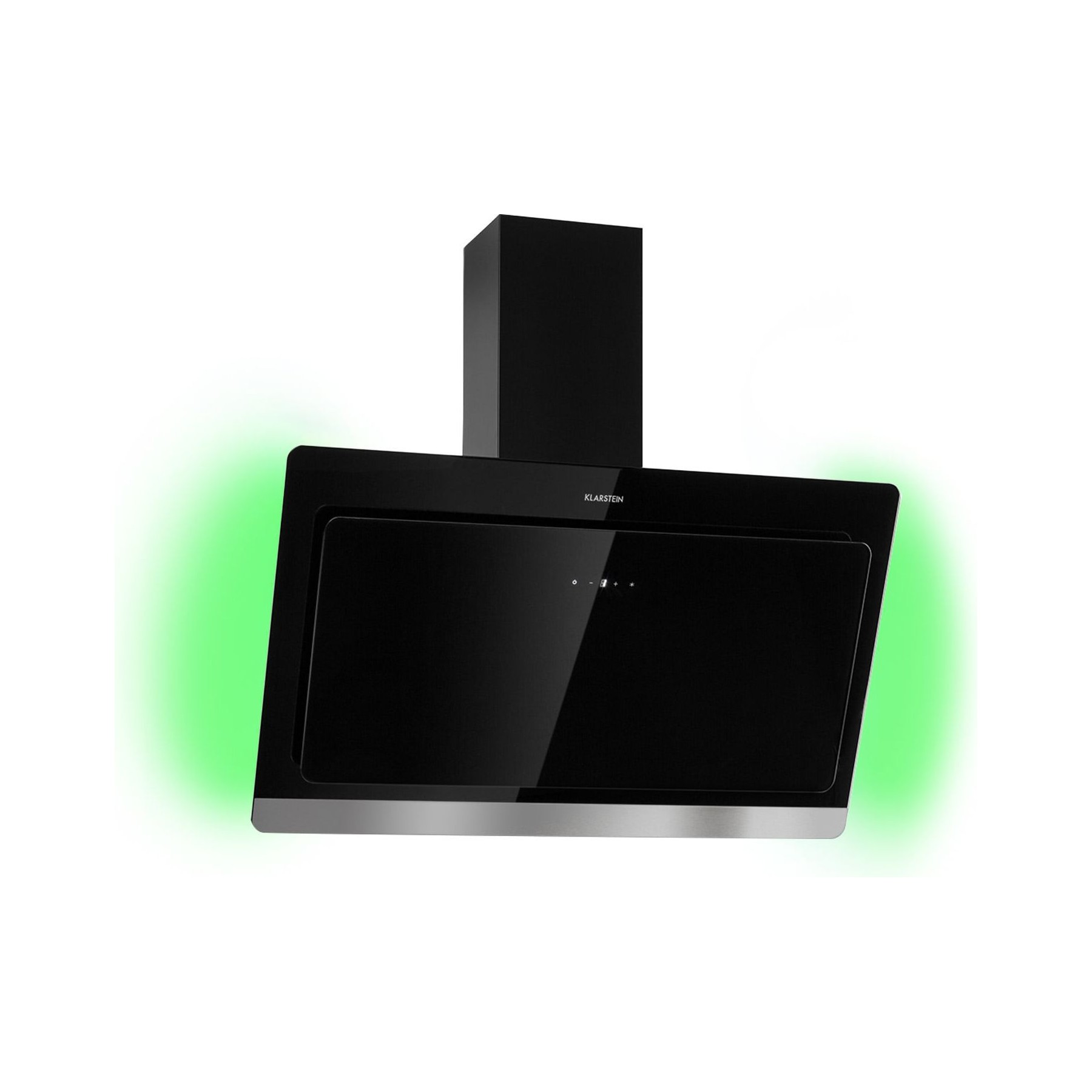 Hotte décorative murale inclinée KLARSTEIN Aurora Eco 550 m³/h 90cm CEE A+ noir