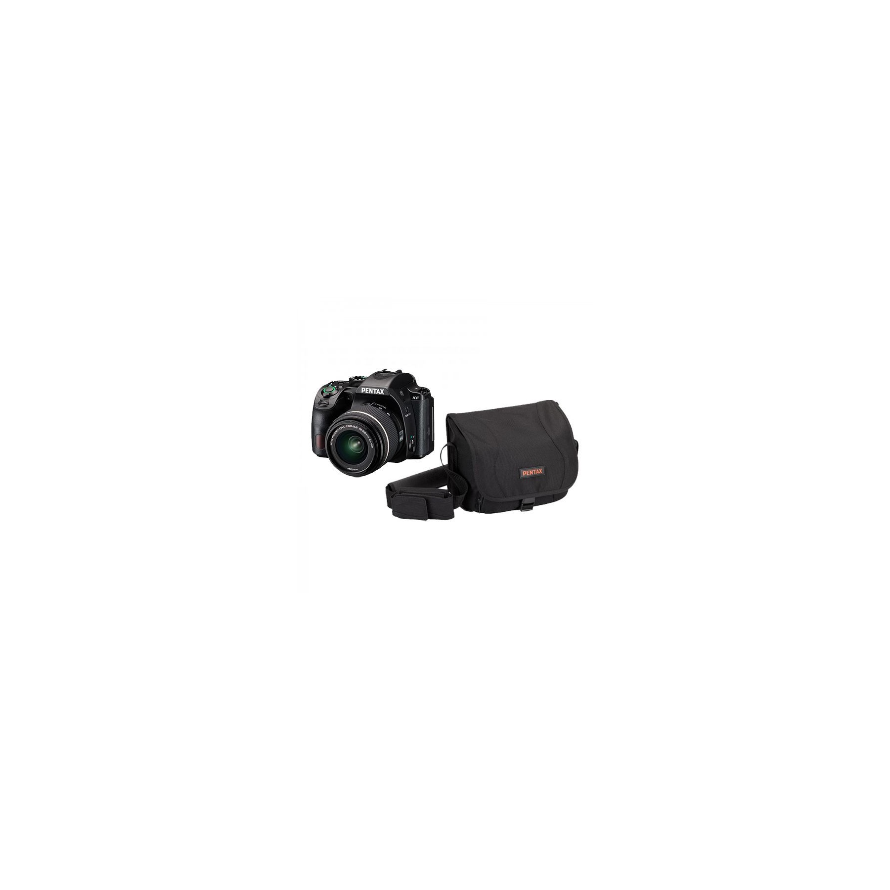 Appareil photo Reflex PENTAX KF Noir + 18-55mm WR + Fourre tout