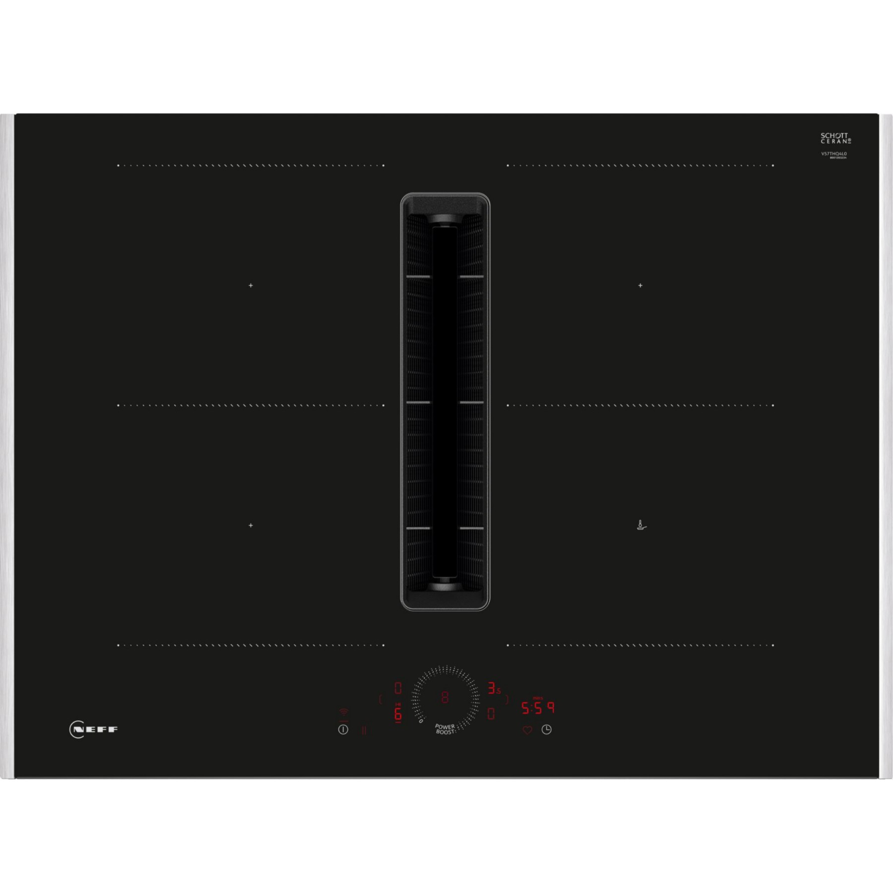 Plaque induction aspirante NEFF V57THQ4L0-B