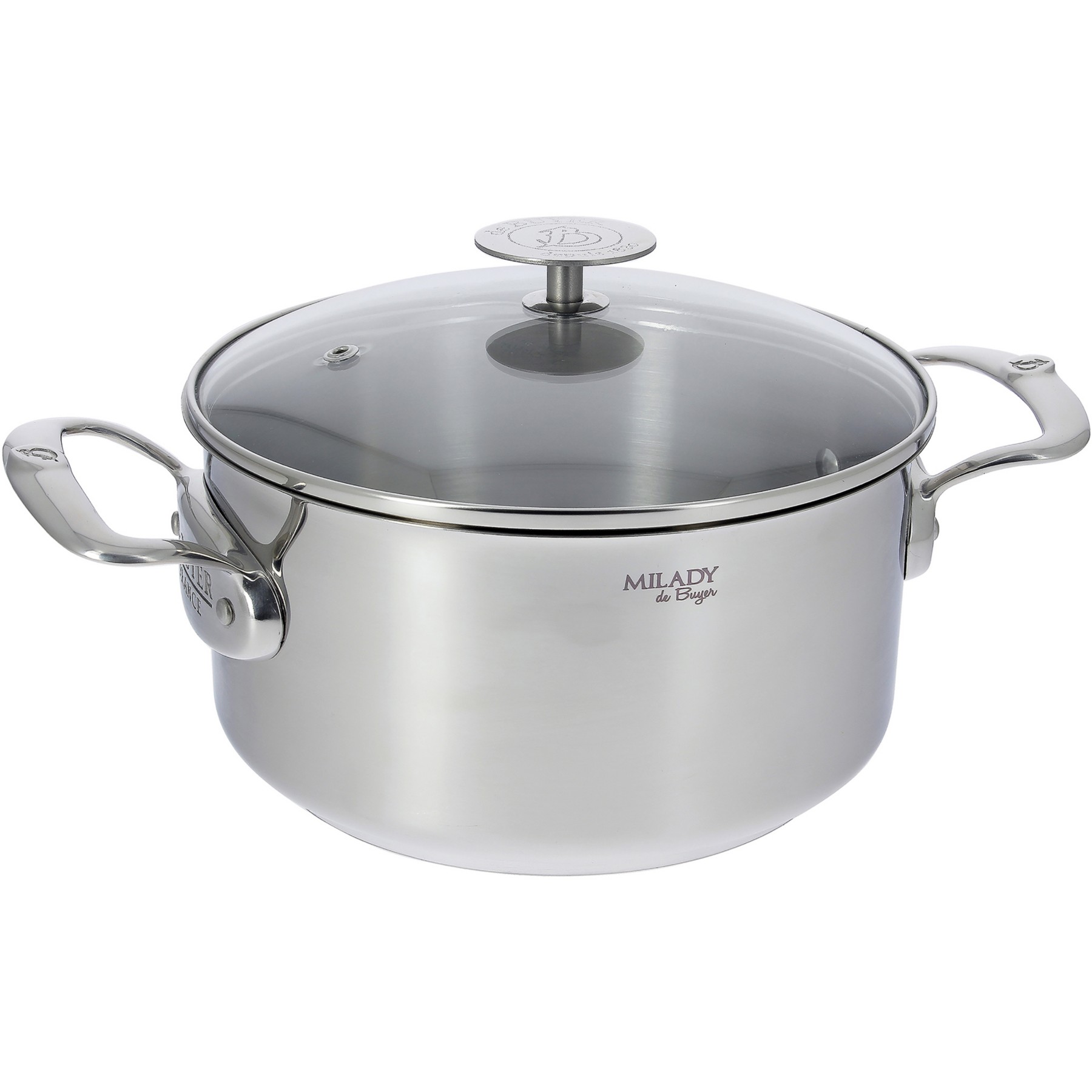 Faitout DE BUYER milady avec couvercle 24cm 3427.24