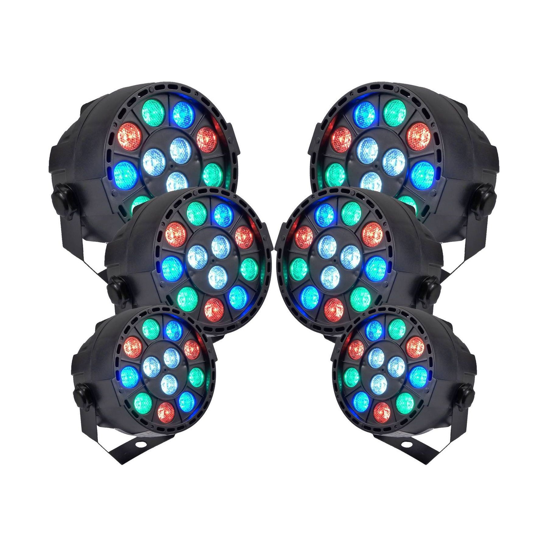 Jeu de lumières IBIZA Pack Light PROJECTEURS IBIZA A LED 6 PAR