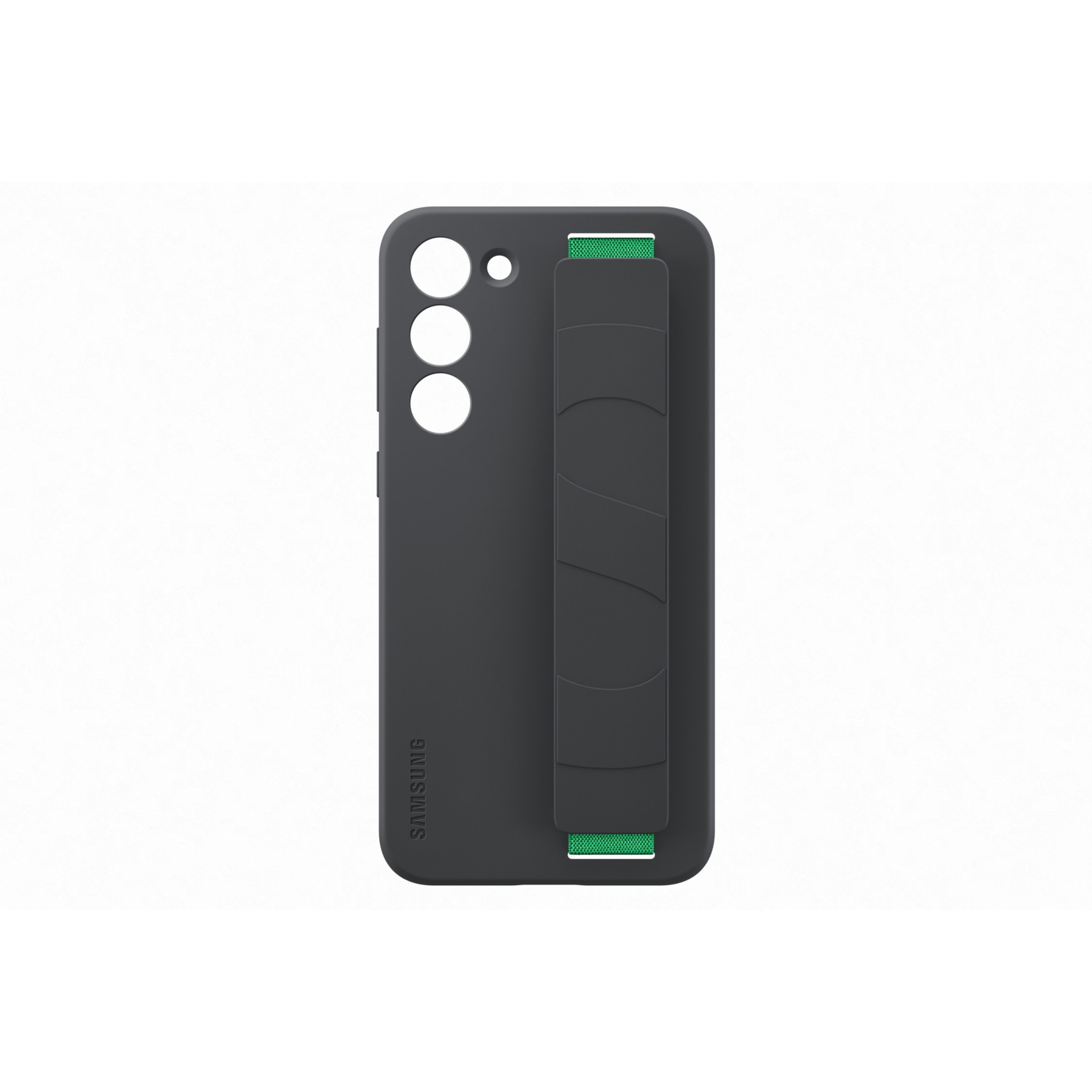 Coque SAMSUNG S23+ Silicone avec laniere Noir