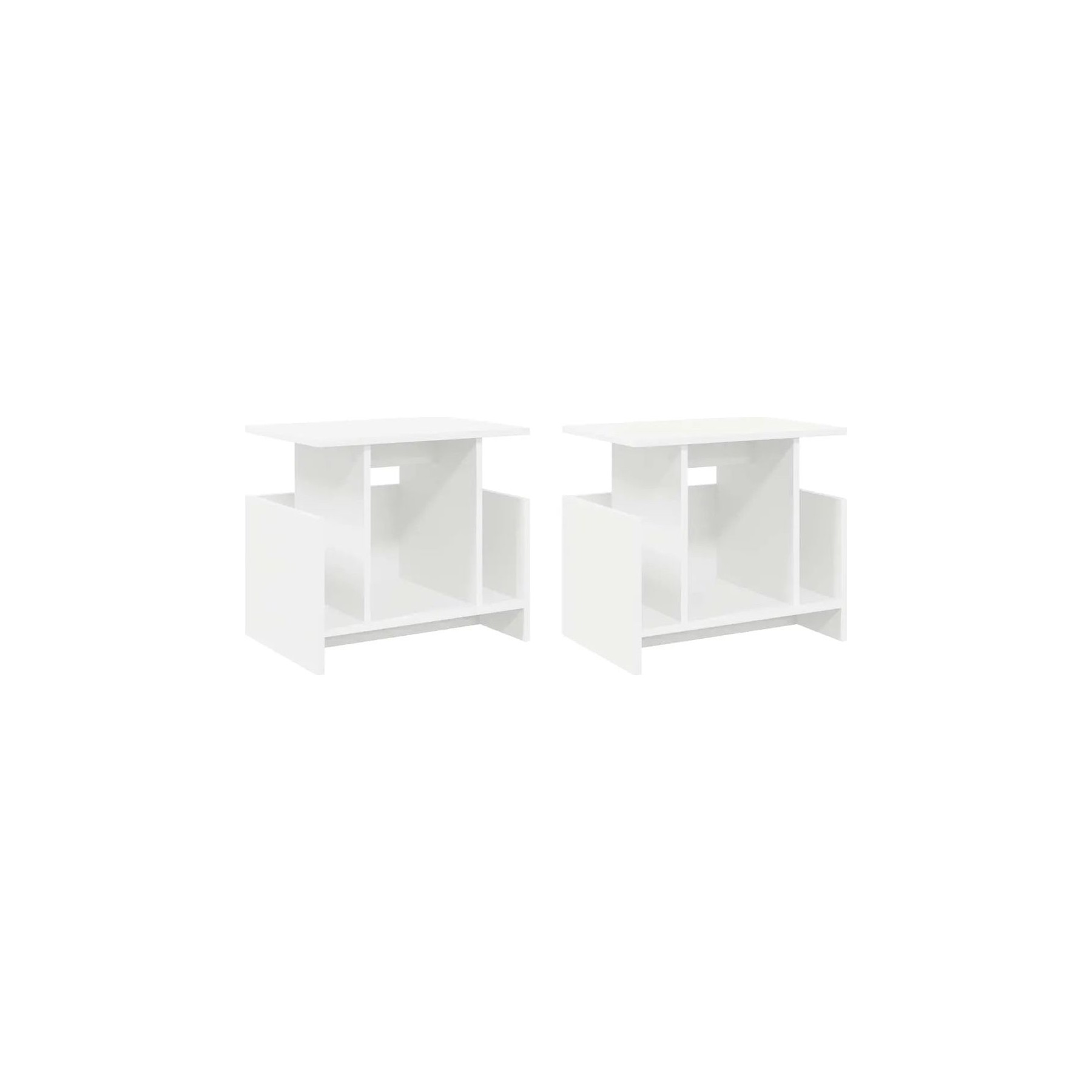 Meuble TV HELLOSHOP26 Lot de 2 meubles TV modernes avec rangem