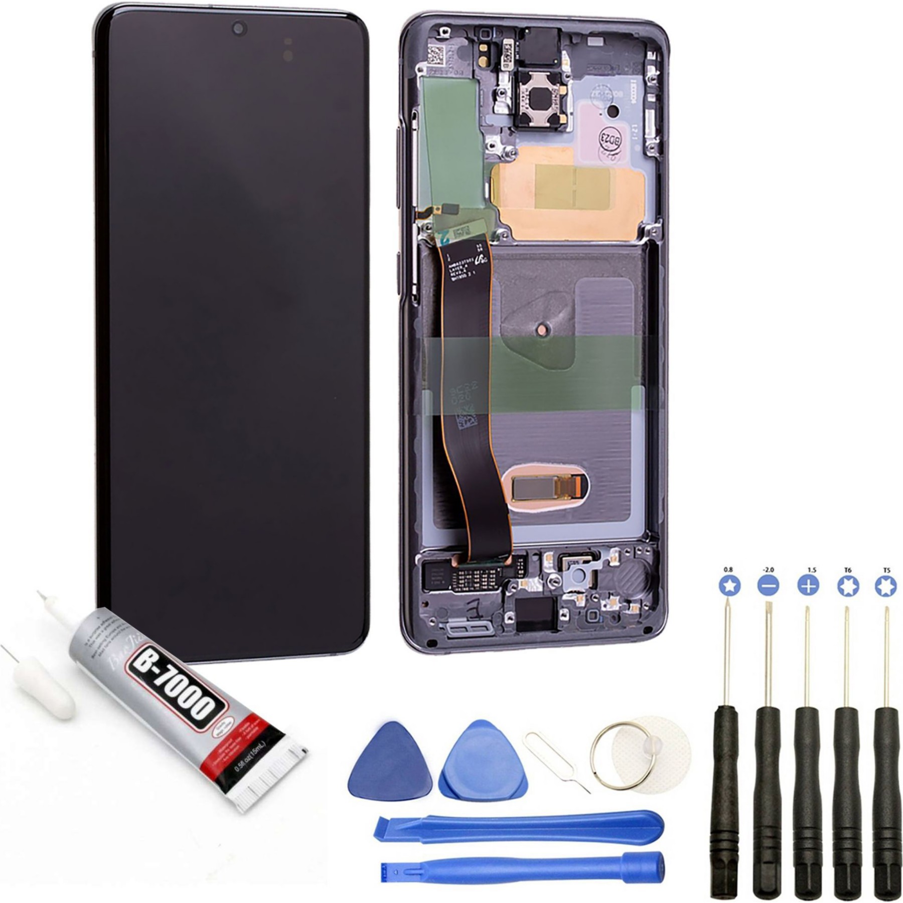 Ecran téléphone VISIODIRECT Vitre+Ecran LCD pour Samsung S20