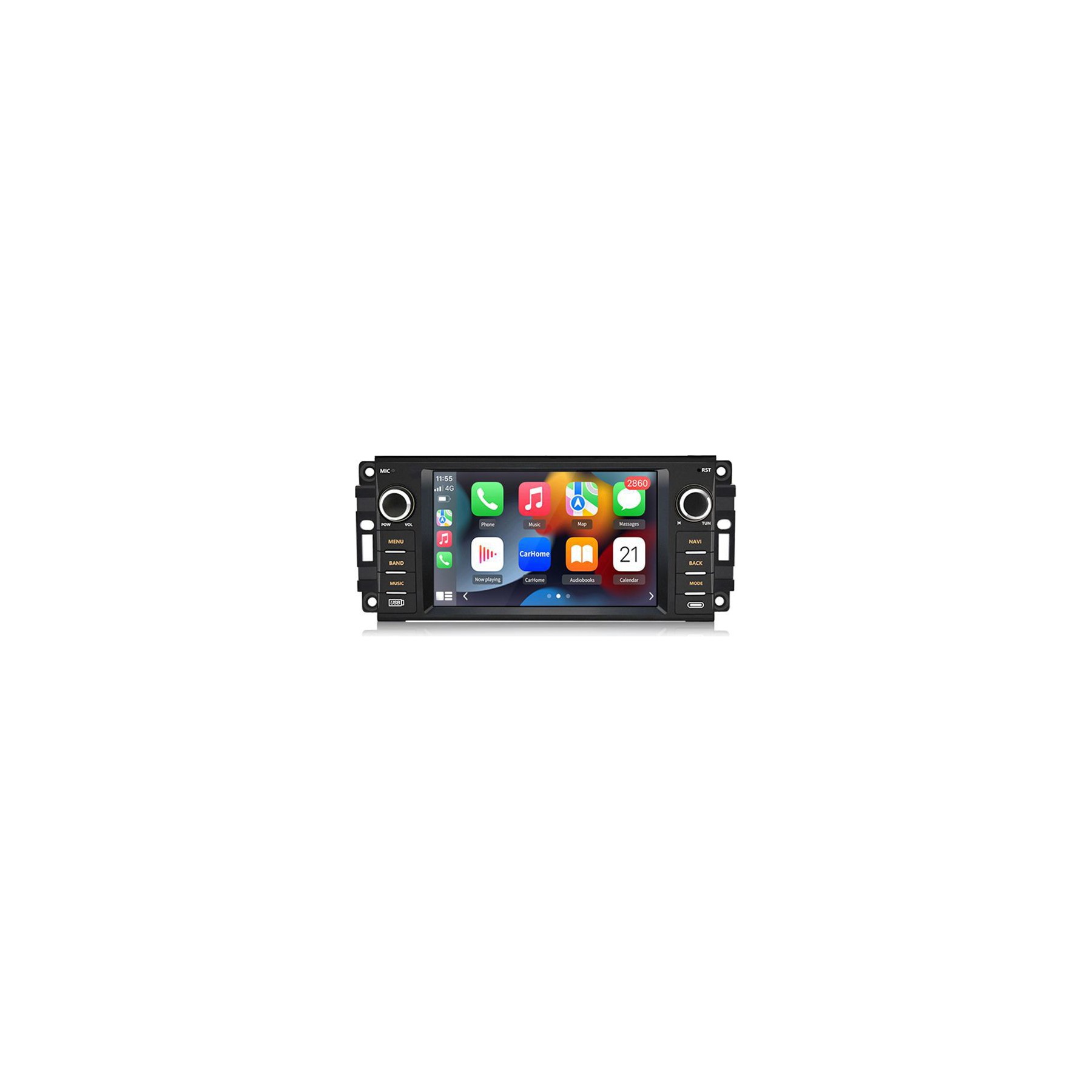 Autoradio connecté JUNSUN Pour Jeep Dodge Chrysler Carplay