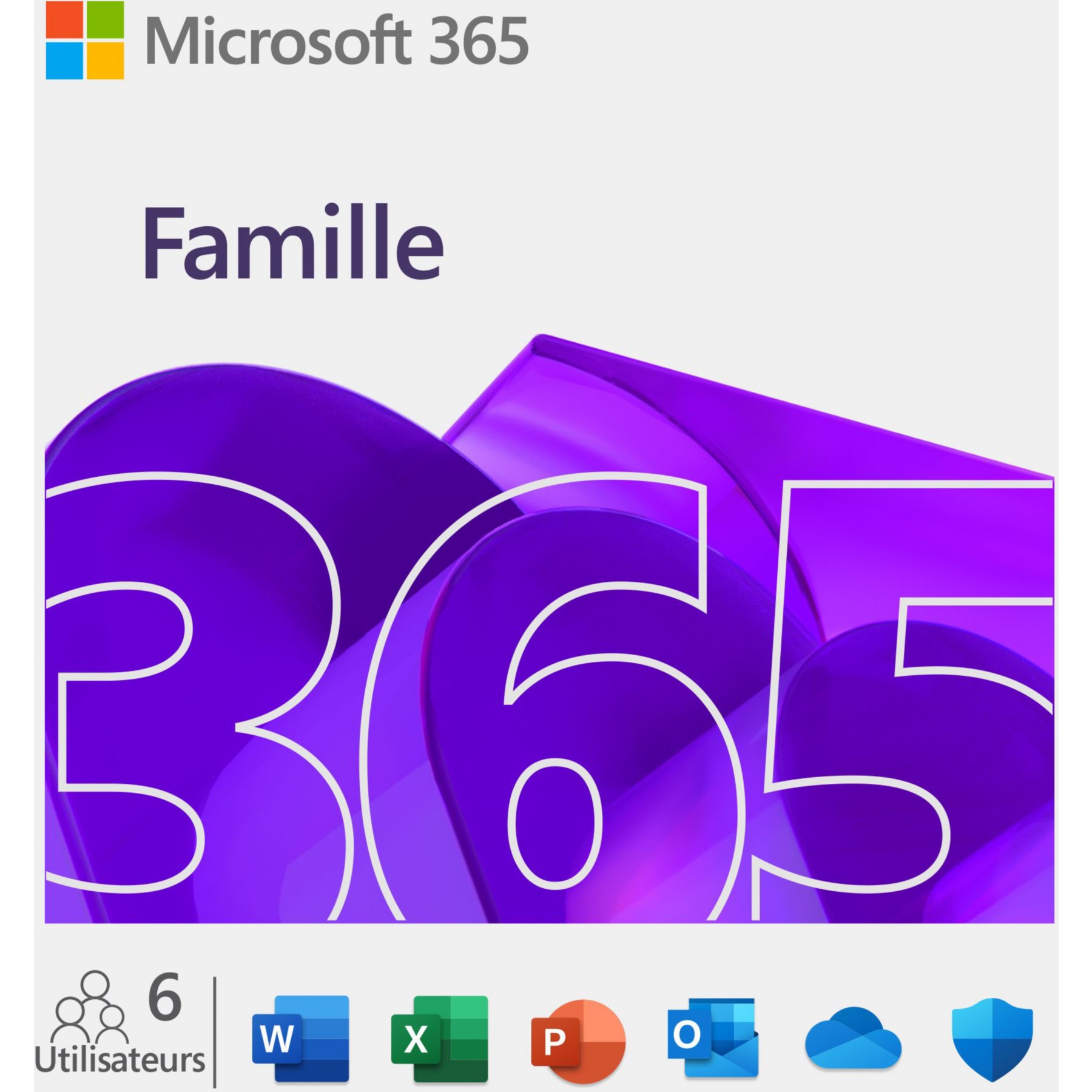 Logiciel de bureautique MICROSOFT M365 Famille avec IA Copilot