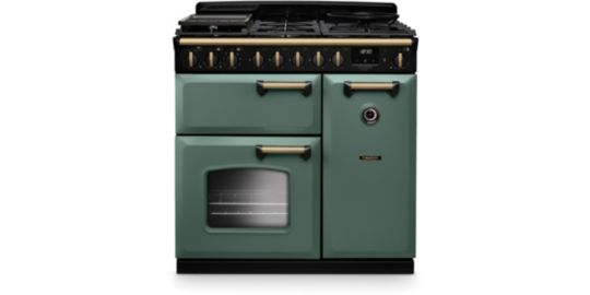 Piano de cuisson gaz FALCON NGC TAB GAZ 90 CM VERT MINERAL LAITON AN