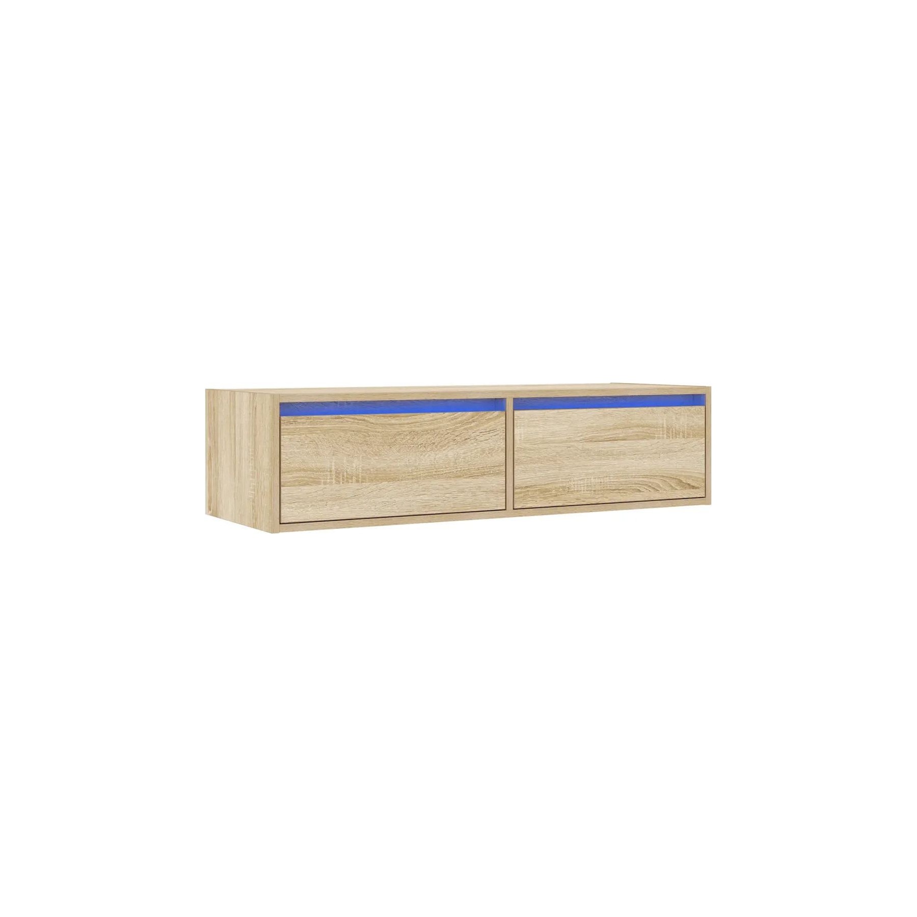 Meuble TV HELLOSHOP26 Meuble TV avec éclairage LED design mode