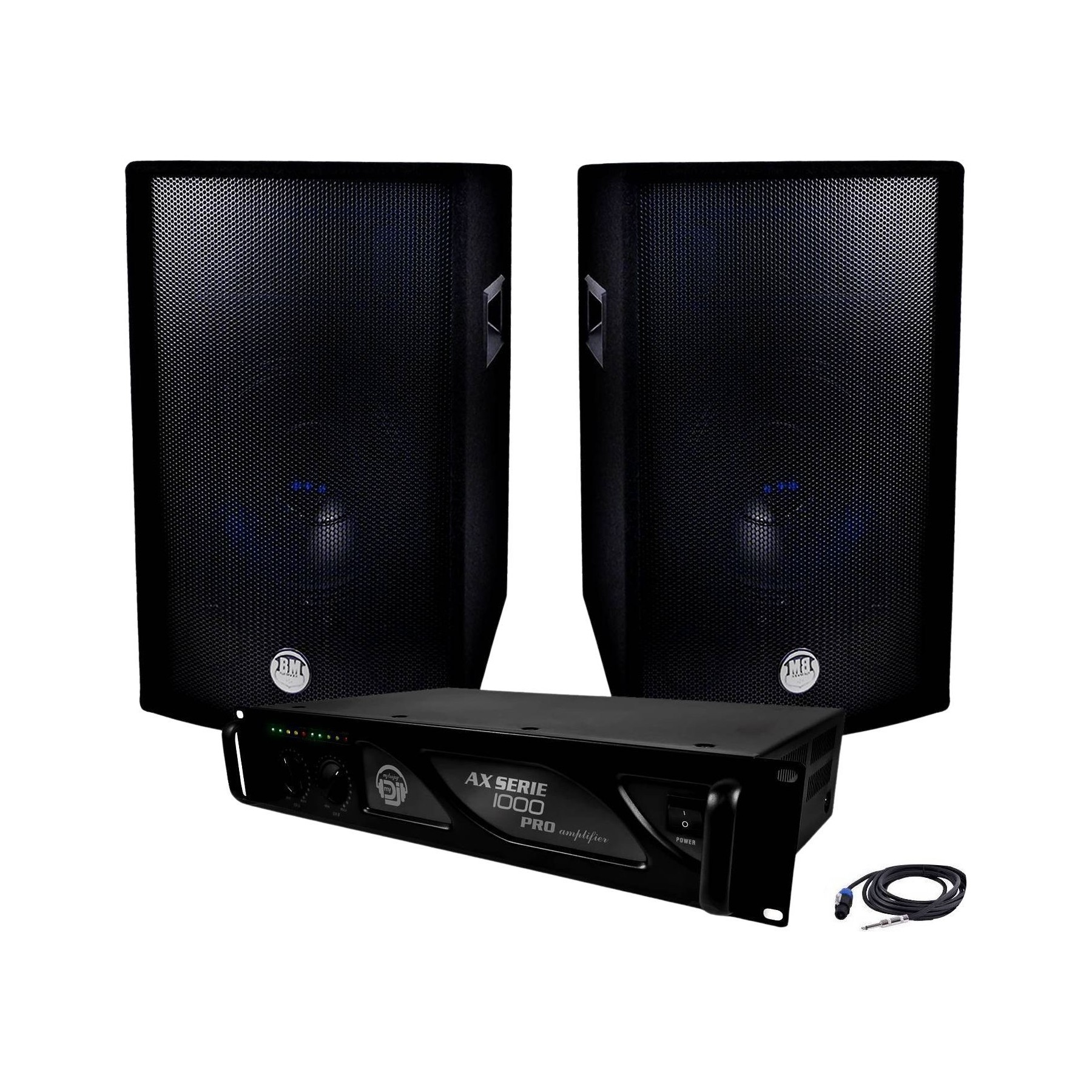 Pack sono MYDEEJAY Pack Sonorisation 1600W Ampli Mydj + Enc