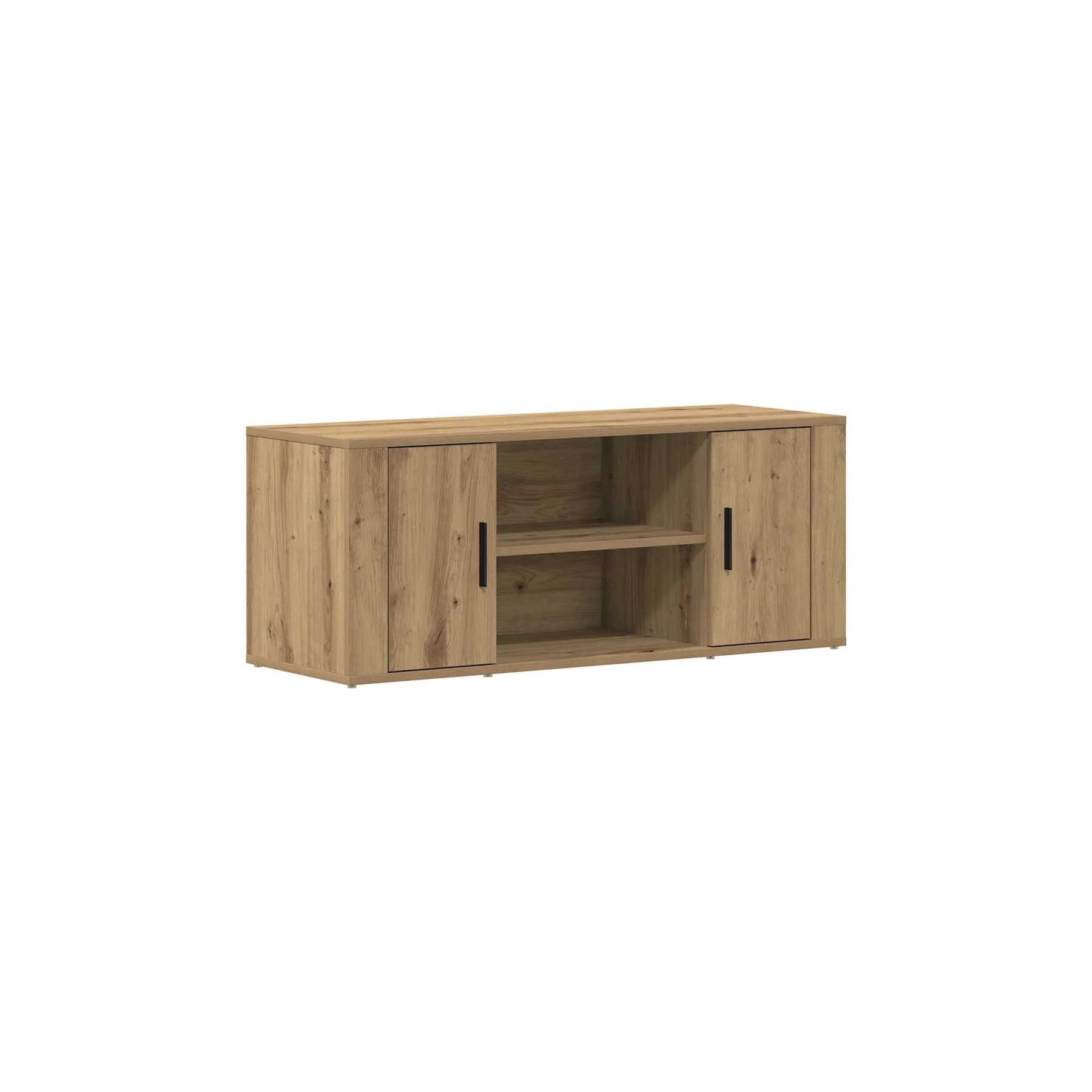 Meuble TV HELLOSHOP26 Meuble TV rectangulaire moderne avec ran
