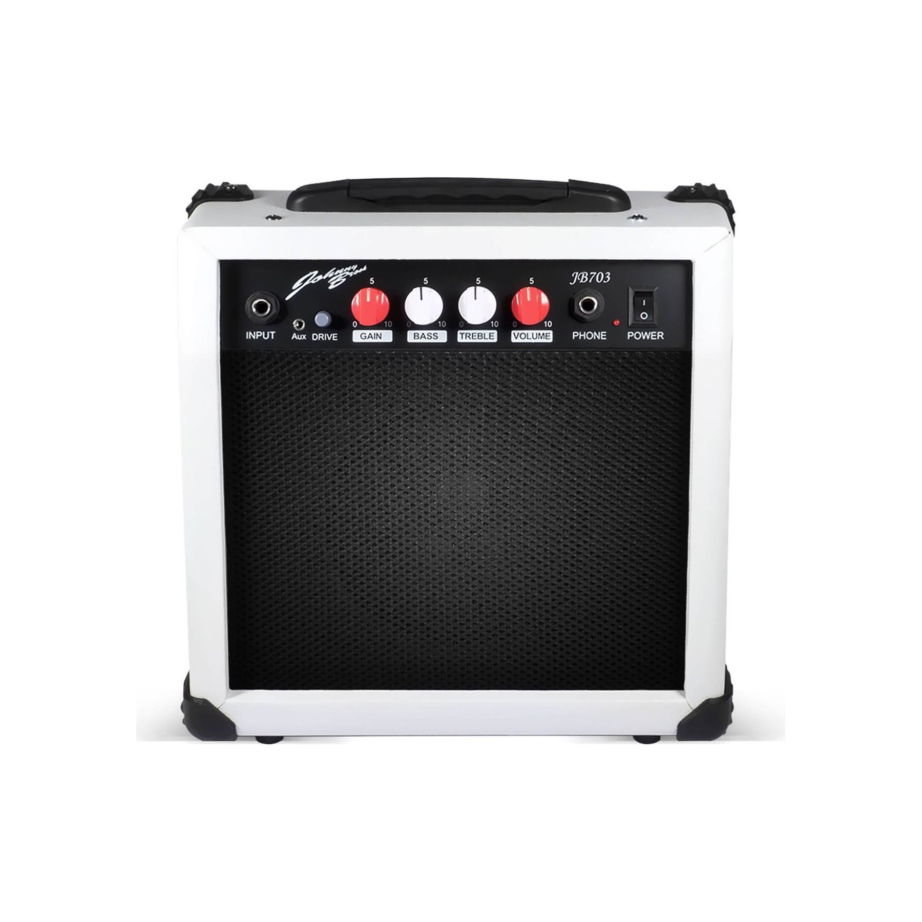 JOHNNY BROOKS Ampli de guitare blanc 20W/6,5"