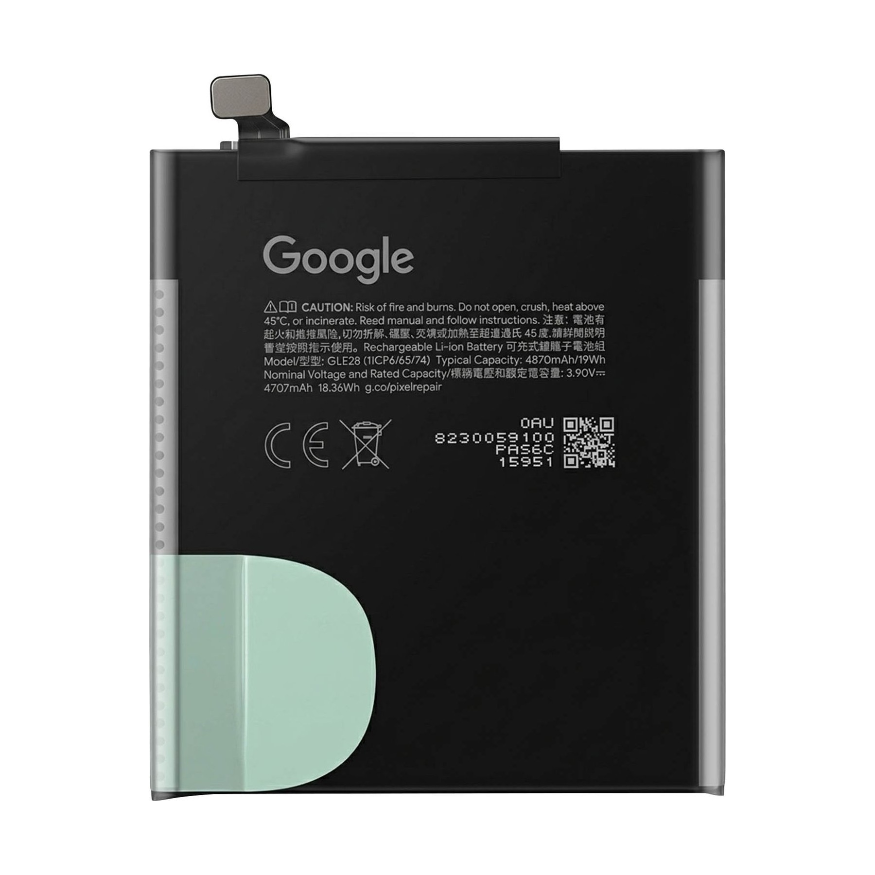 Pièce détachée GOOGLE GLE28 4870mAh pour Google Pixel 10 Pro