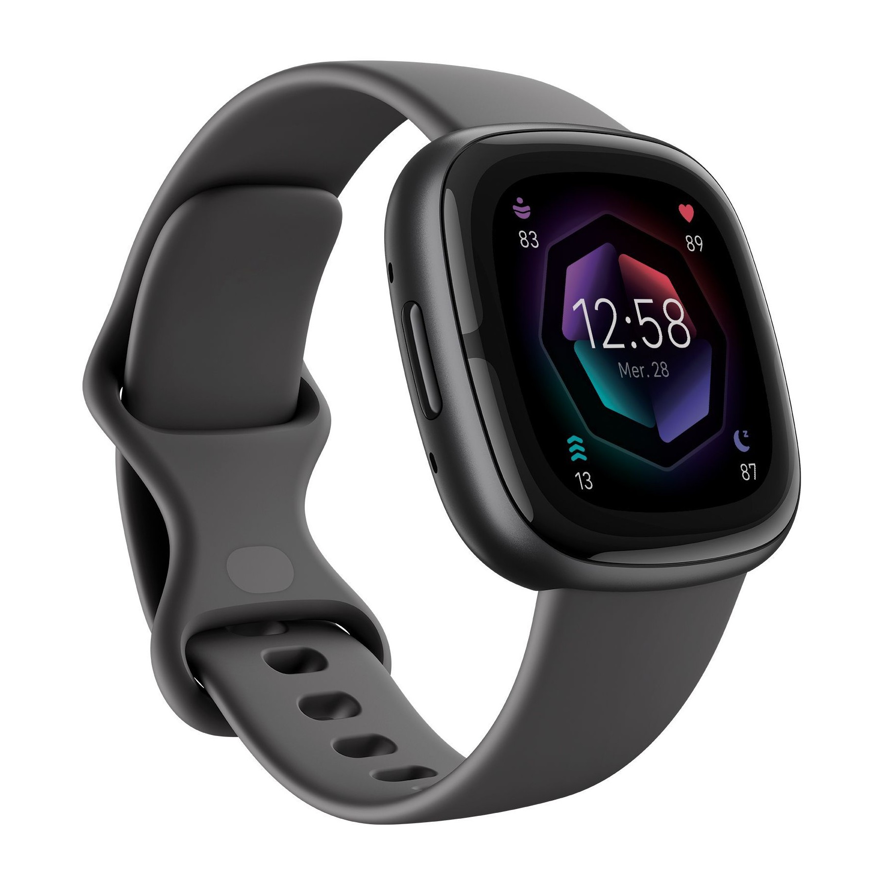 Montre santé FITBIT Sense 2 Aluminium Graphite et Gris ombre