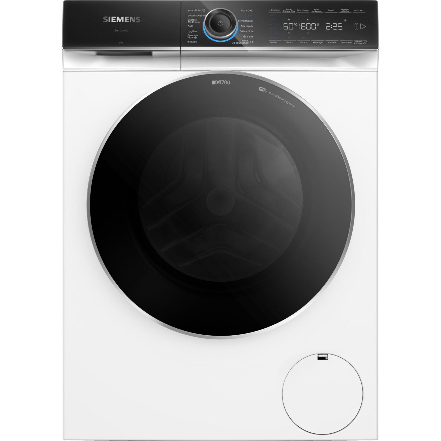 Lave linge hublot SIEMENS WG66B2ABFR - 11 kg - 1600 tr/min - Classe A - Moteur induction - Dosage automatique - Connecté