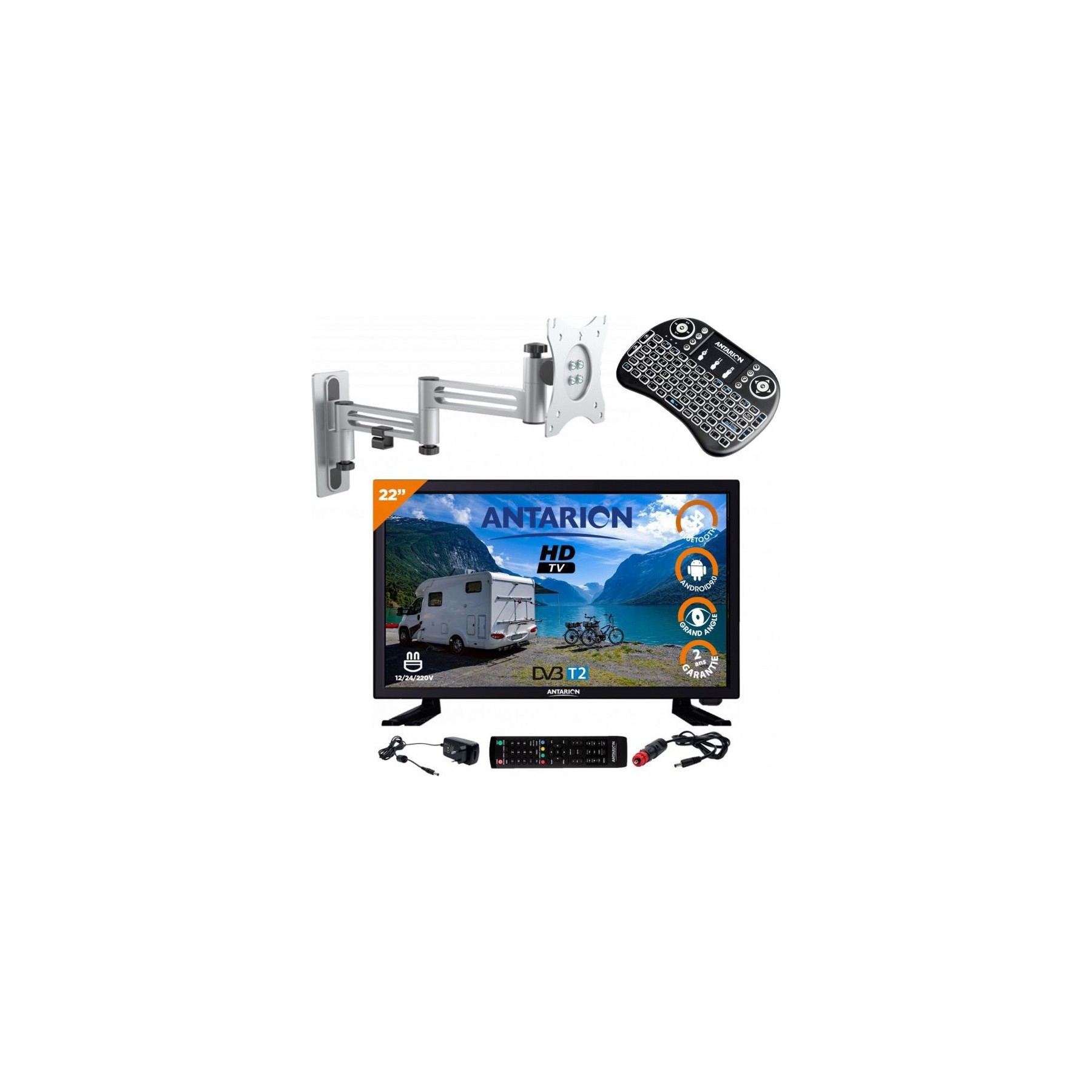 TV LED ANTARION Pack  Tv Led 22" 55cm Téléviseur Full Hd