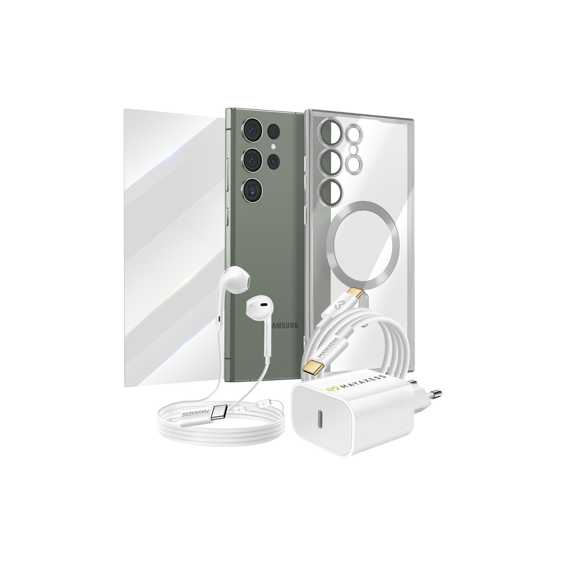 Coque MAYAXESS Galaxy S23 Ultra Protection Charge Audio