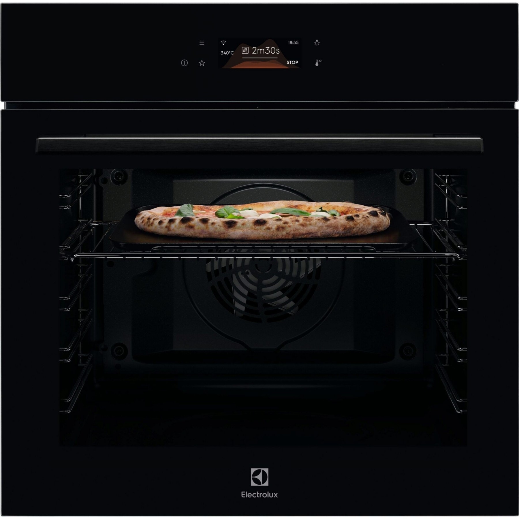 Four encastrable ELECTROLUX EOX8P38WZ - Pyrolyse - Chaleur pulsée - Écran tactile - Rails télescopiques - Fonction Pizza Expert