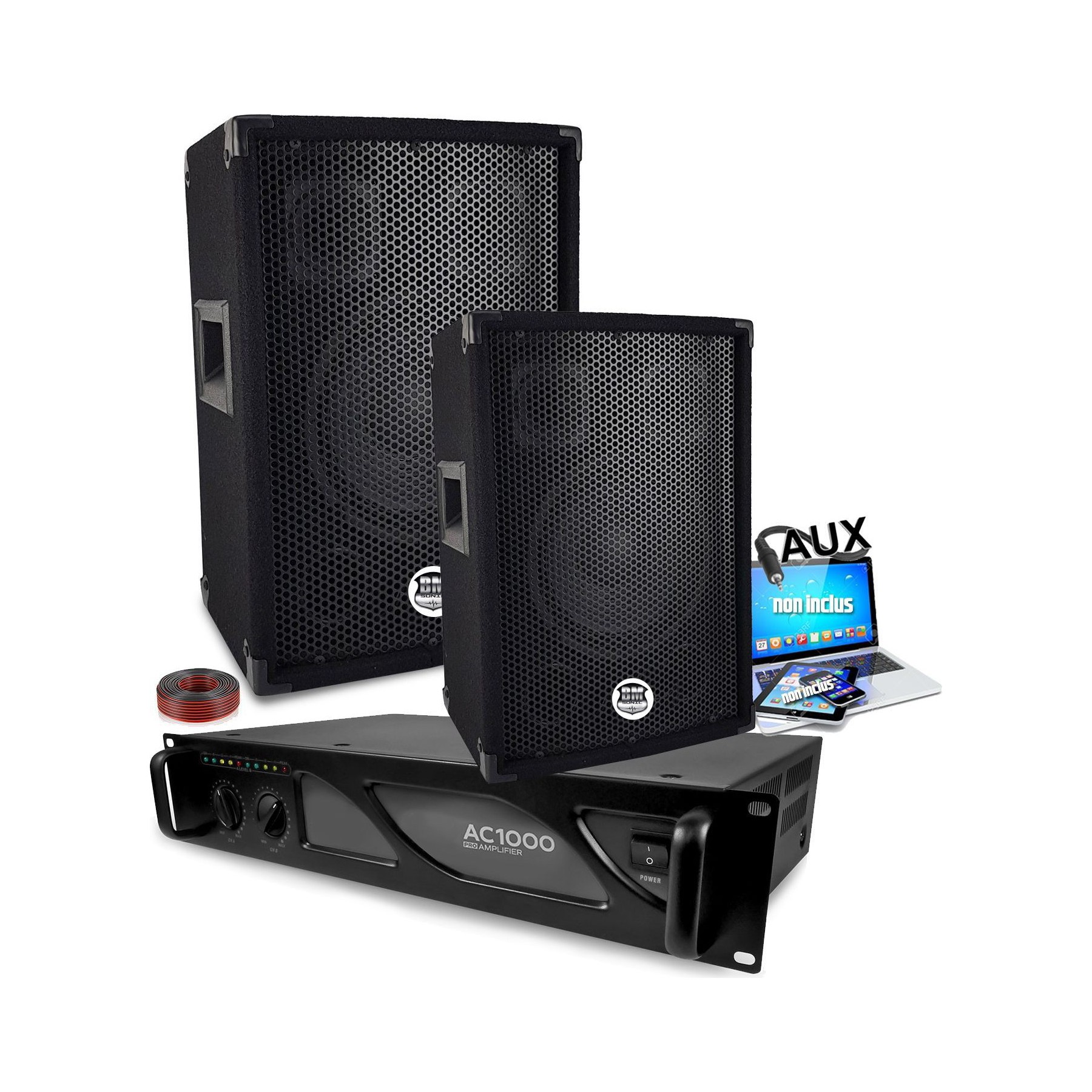 Pack sono NONAME Pack Sono 1600W Haut-parleur BM SONIC BM