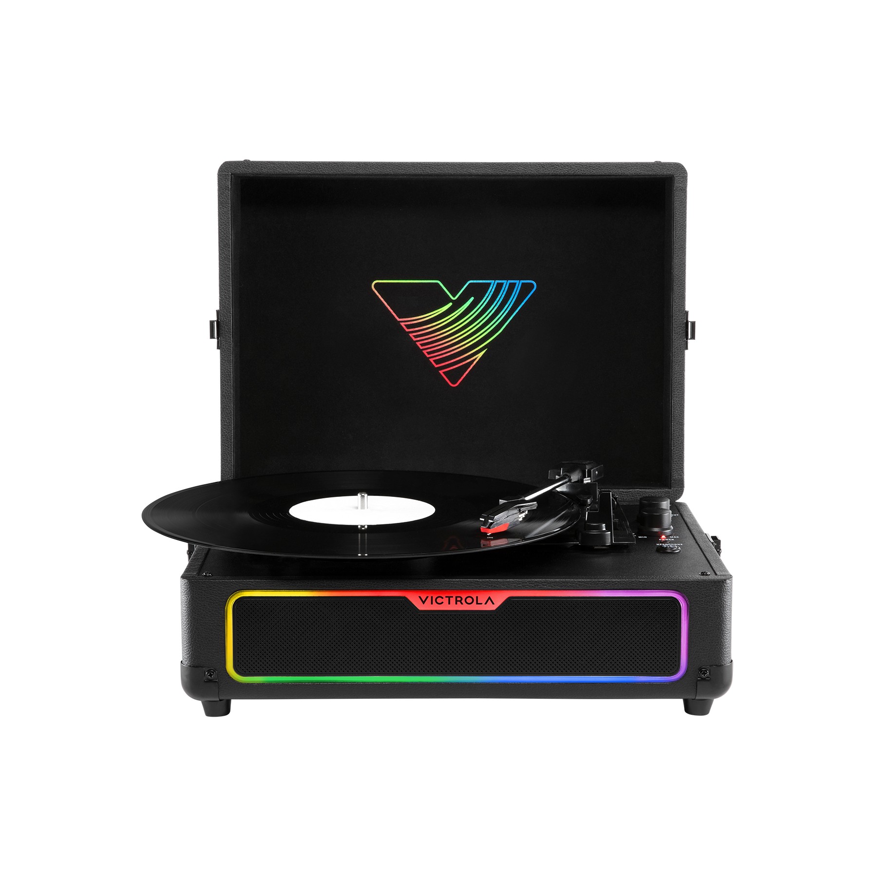 Platine vinyle VICTROLA GLOW FORMAT VALISE AVEC LEDS RGB