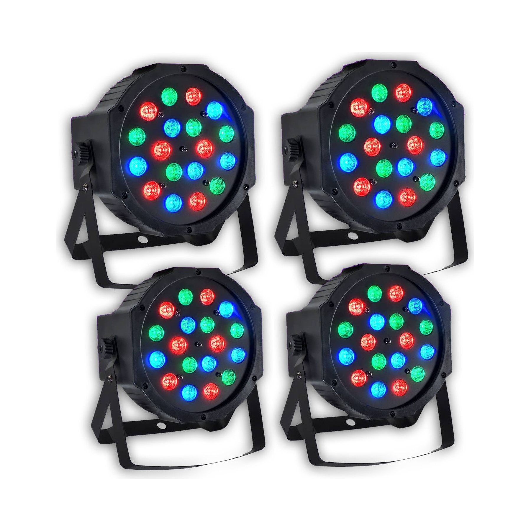 Jeu de lumières PUR LIGHT Pack 4 Projecteurs DJ Light Animation Di