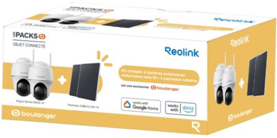 Caméra de surveillance REOLINK B420 + panneau solaire x2