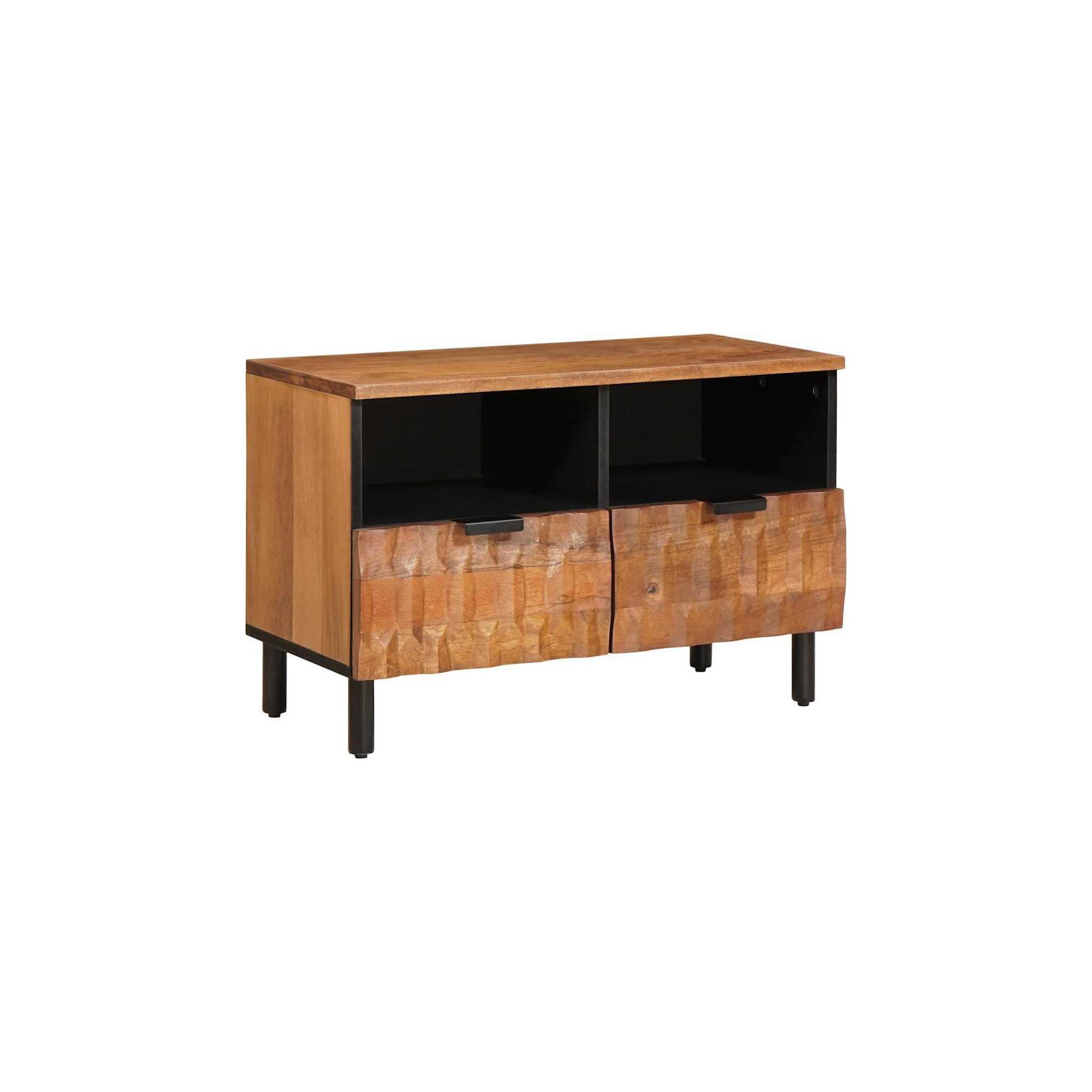 Meuble TV HELLOSHOP26 Meuble TV rectangulaire moderne avec tir