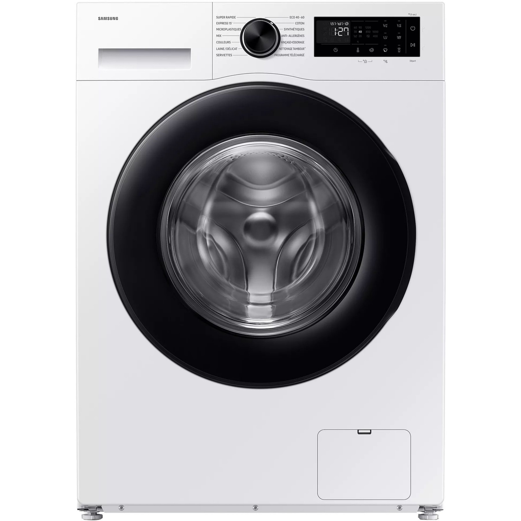 Lave linge hublot SAMSUNG WW11DG5B25AE - 11 kg - 1400 tr/min - Classe A - Moteur induction - Connecté wifi - Bespoke AI