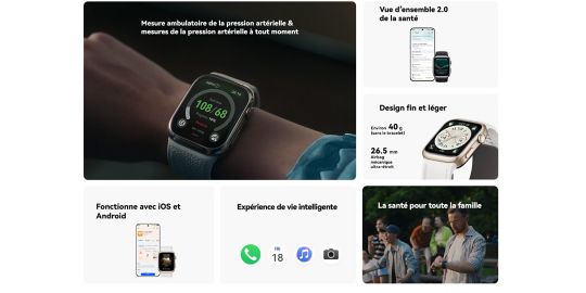 Montre connectée HUAWEI Watch D2 Noir