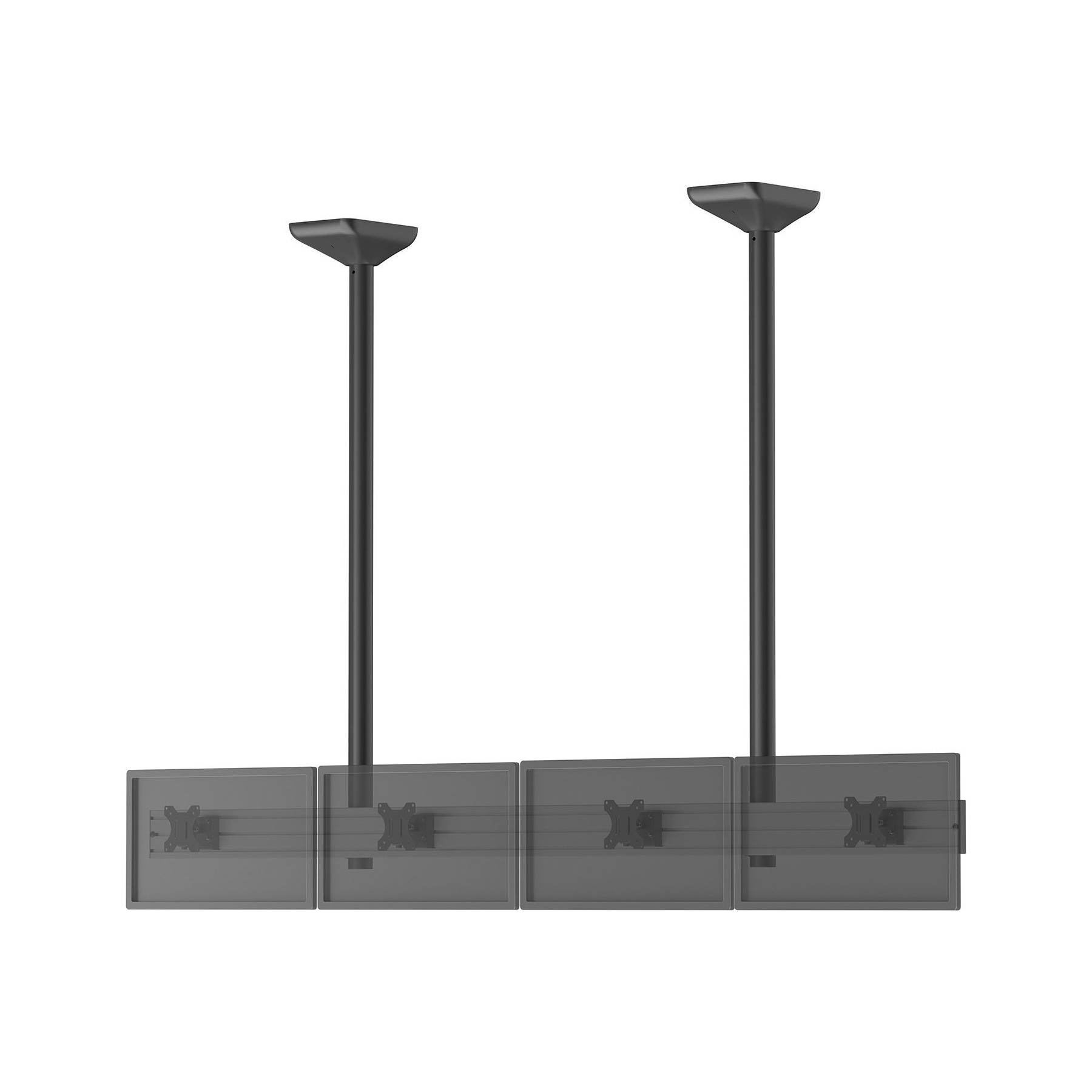 Support plafond TV KIMEX plafond menu board 3 TV 32''-Haut. 150cm