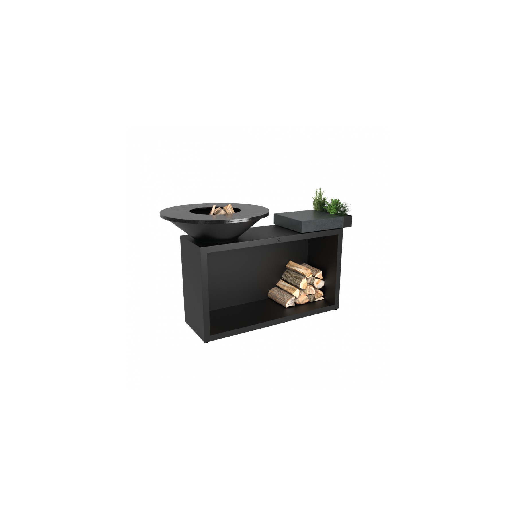 Brasero OFYR Island Black85 Ceramic Dark Grey OI3B85C