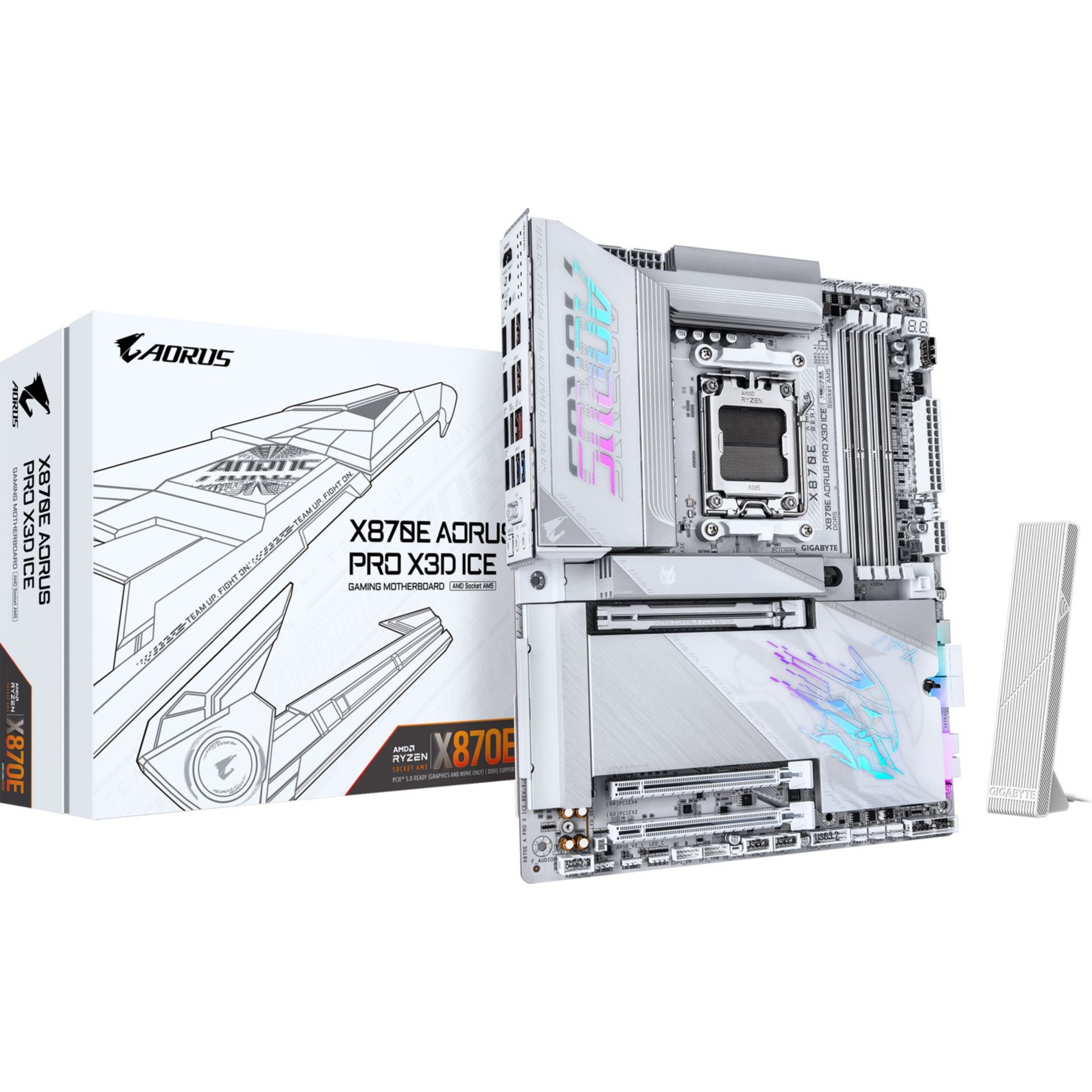 Carte mère GIGABYTE Gigabyte X870E AORUS PRO X3D ICE