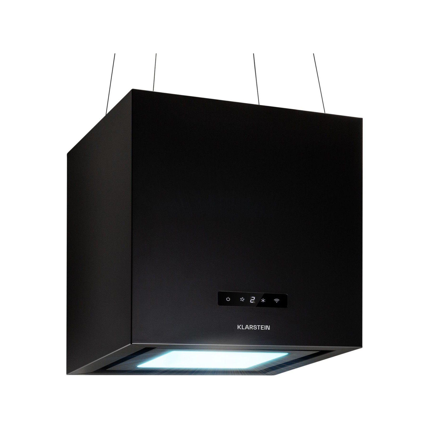 Hotte décorative îlot KLARSTEIN Kronleuchter îlot 595m³/h LED WIFI noir