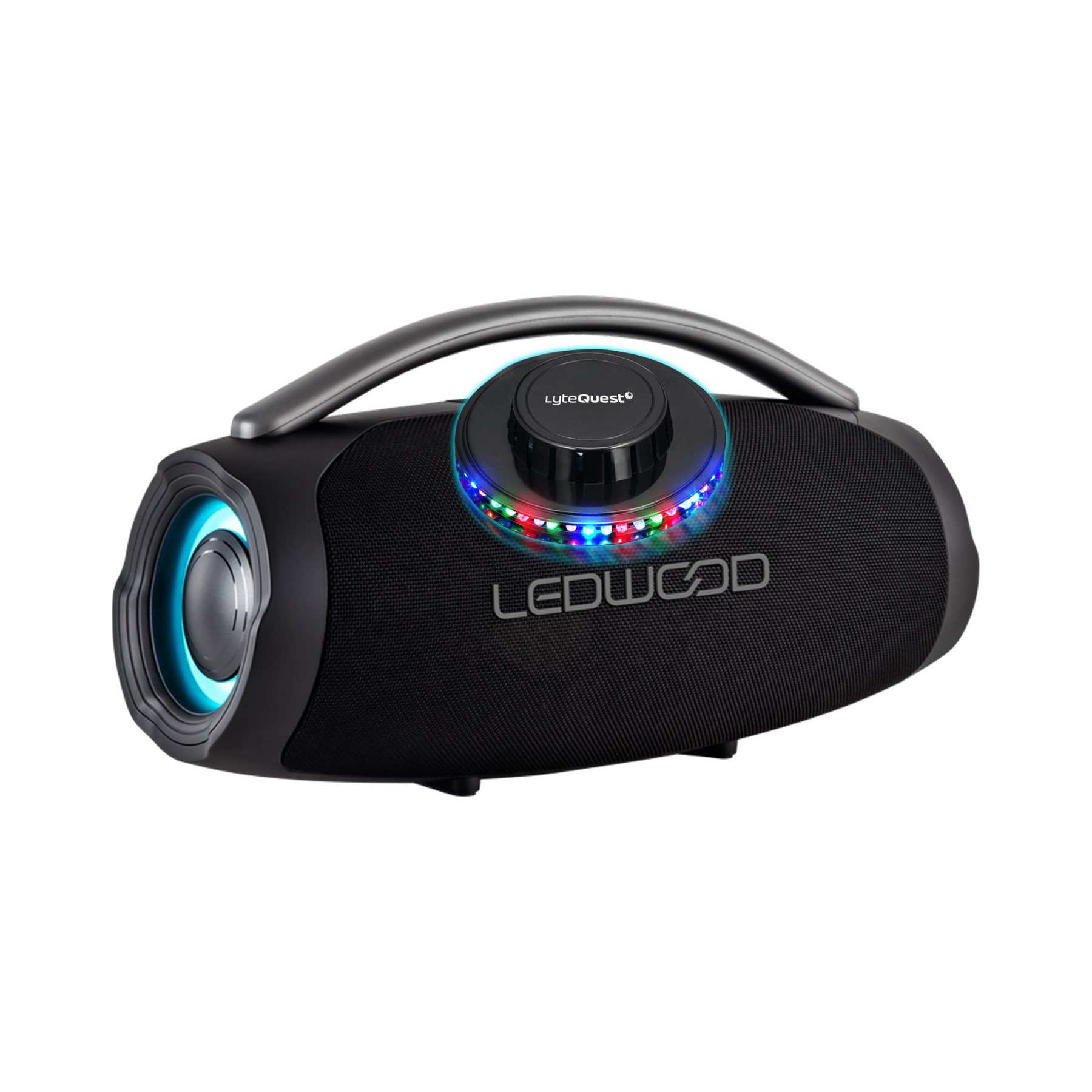 Enceinte nomade LEDWOOD 360W Extra Bass LED RGB IPX5 USB FM LED
