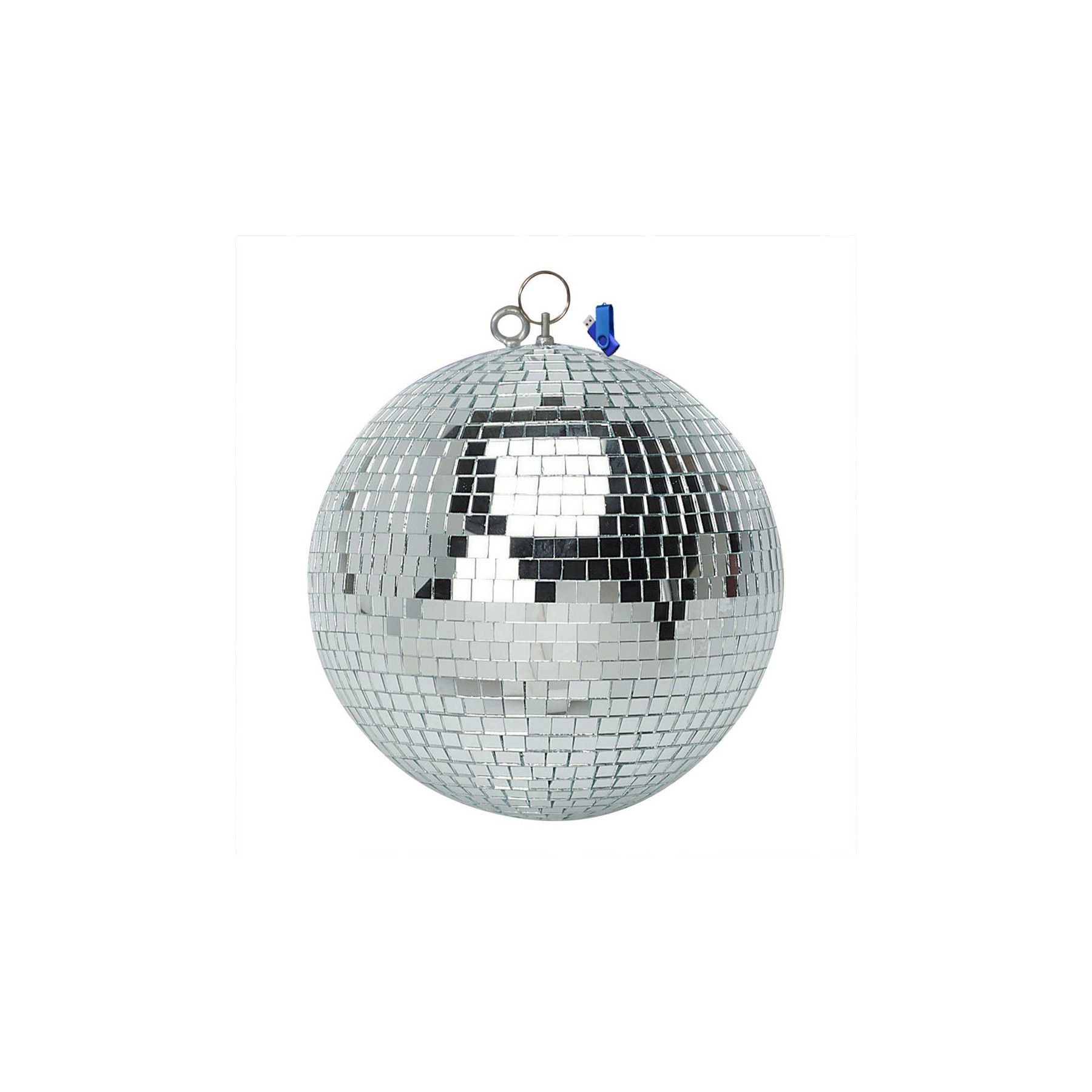 Jeu de lumières FX-LAB Facettes Argentee 40cm Miroir Poli 2 Sus