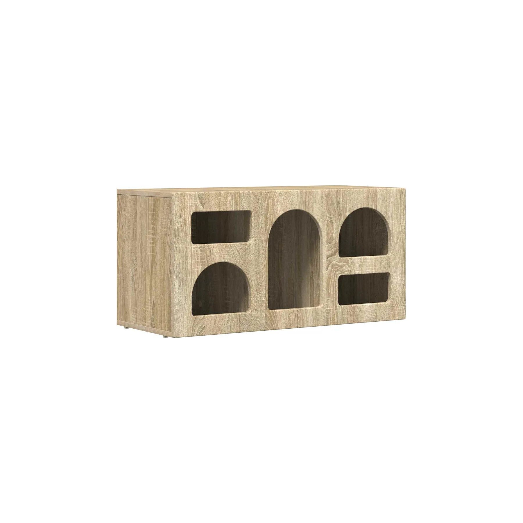 Meuble TV HELLOSHOP26 Meuble TV moderne avec rangement ouvert