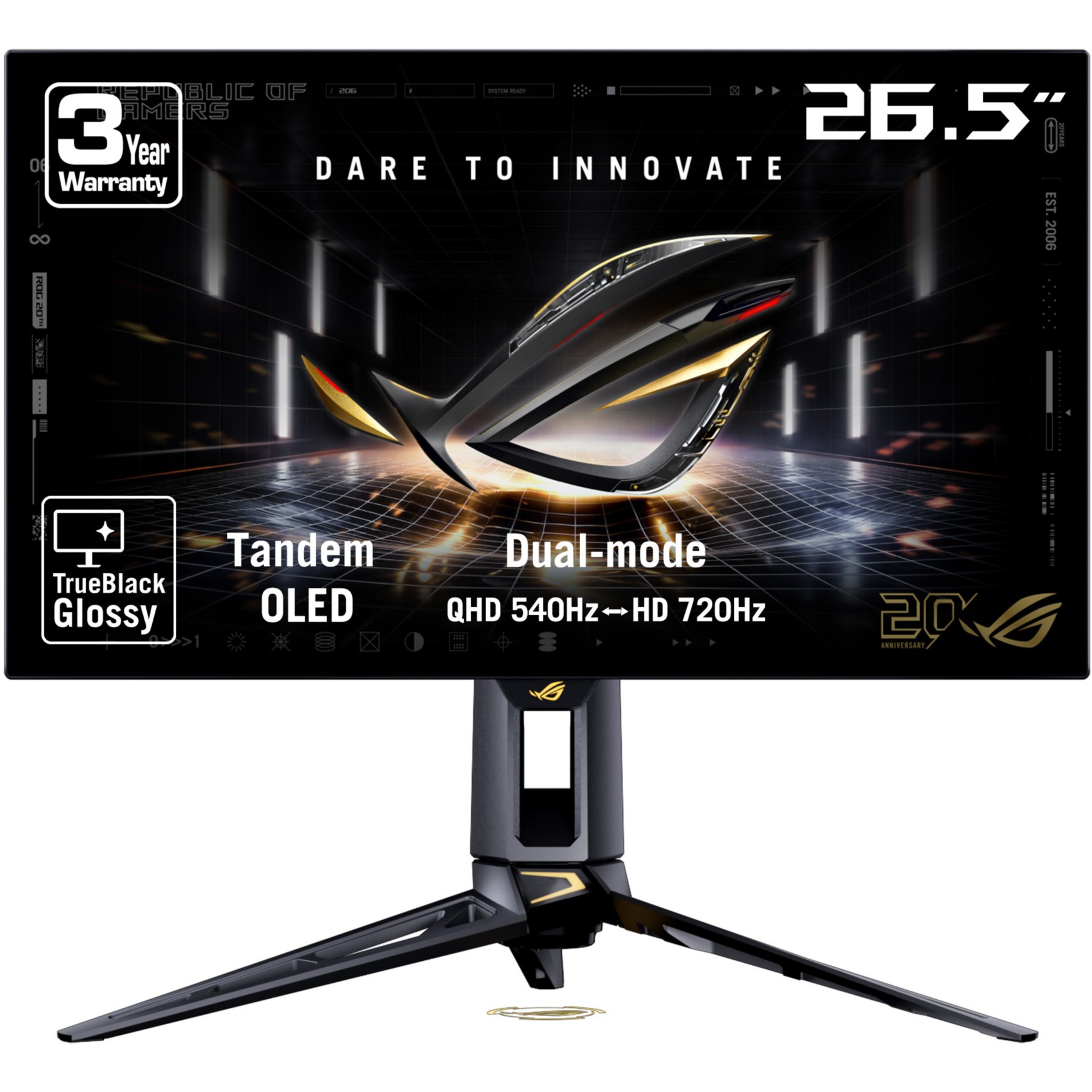 Ecran PC Gamer ASUS ROG PG27AQWP-G 27" 2K 540 Hz OLED HDR FreeSync Premium Pro & G-SYNC