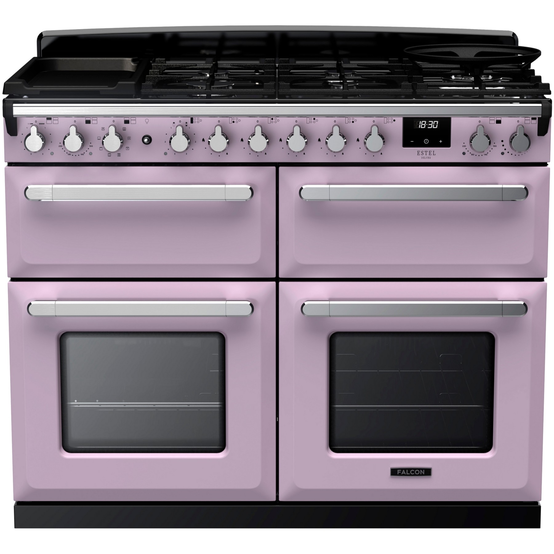 Piano de cuisson mixte FALCON ESTEL DELUXE BC TAB MIX 110 CM PARME CHR
