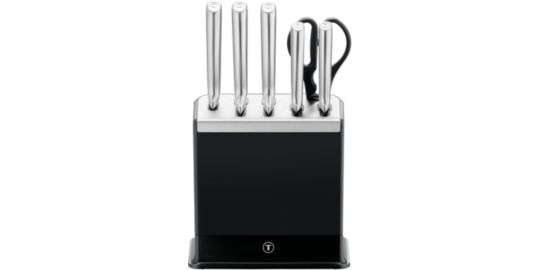 Bloc couteaux TEFAL Eversharp Pro inox 5pcs + ciseaux