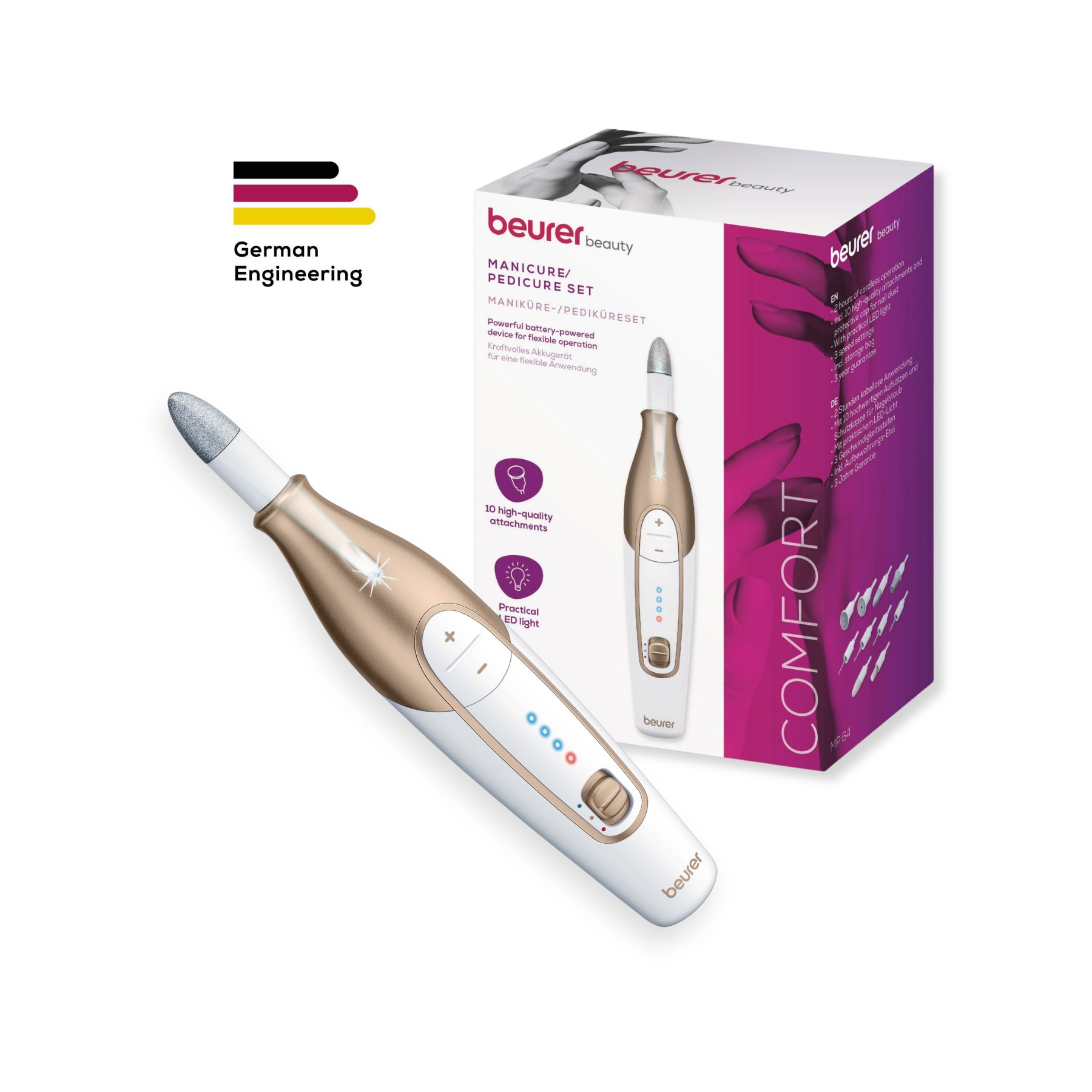 Kit manucure BEURER manicure / pedicure MP 64