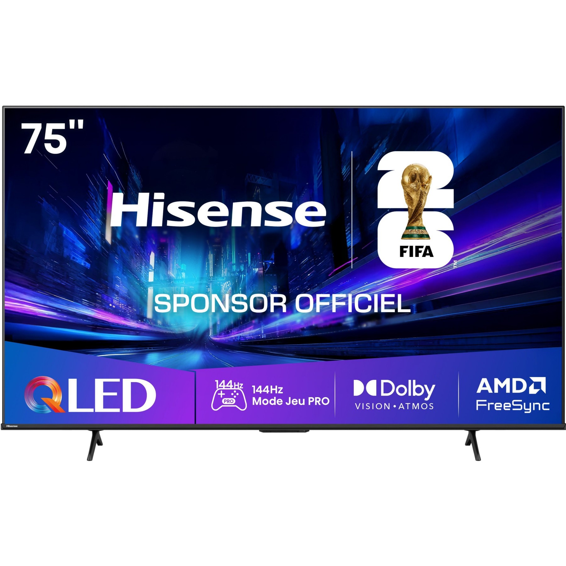 TV QLED HISENSE 75E79Q PRO (2025) 75" (189 cm) 4K Ultra HD - 144Hz, Smart TV