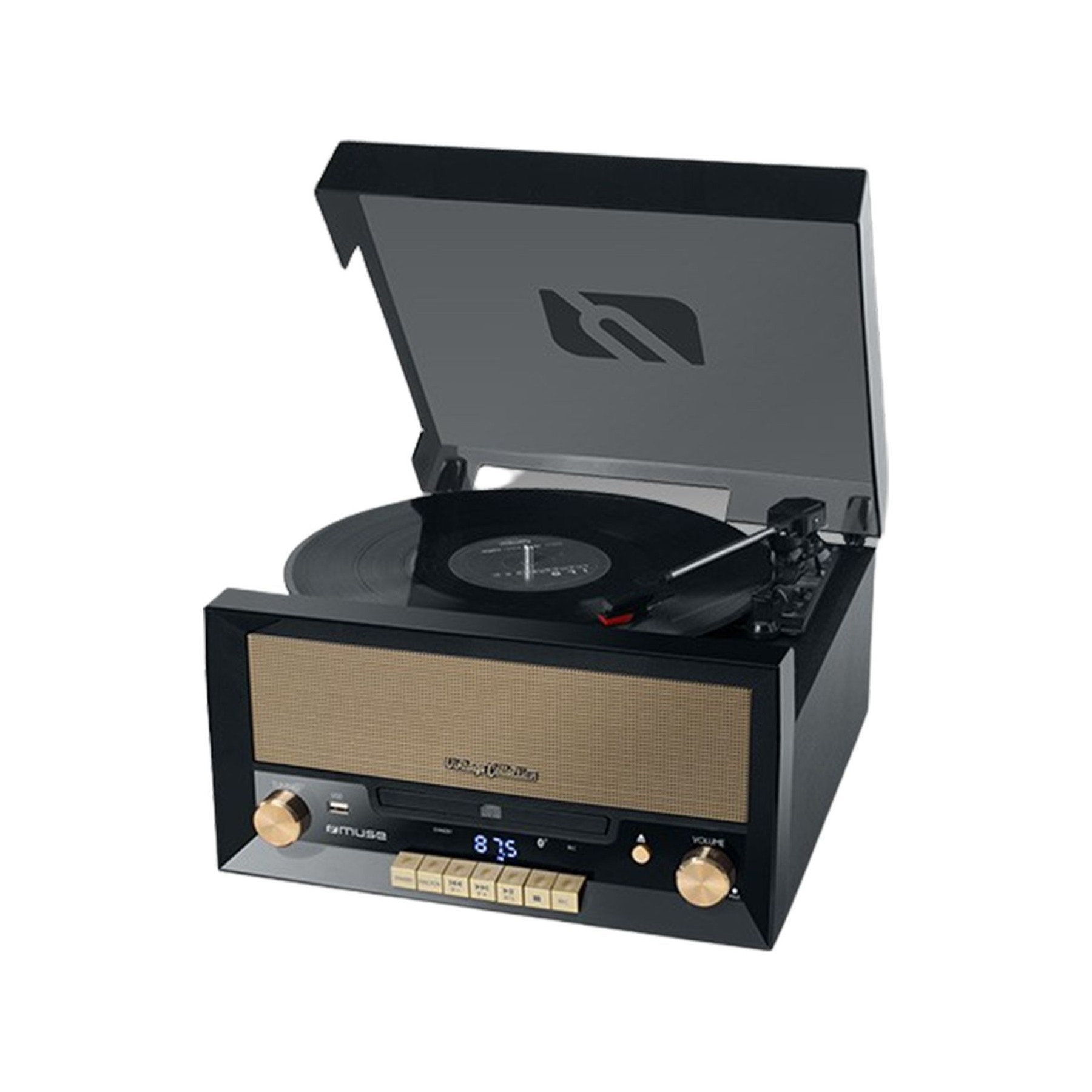 Platine vinyle MUSE Système Chaîne Hifi CD 20W avec platine