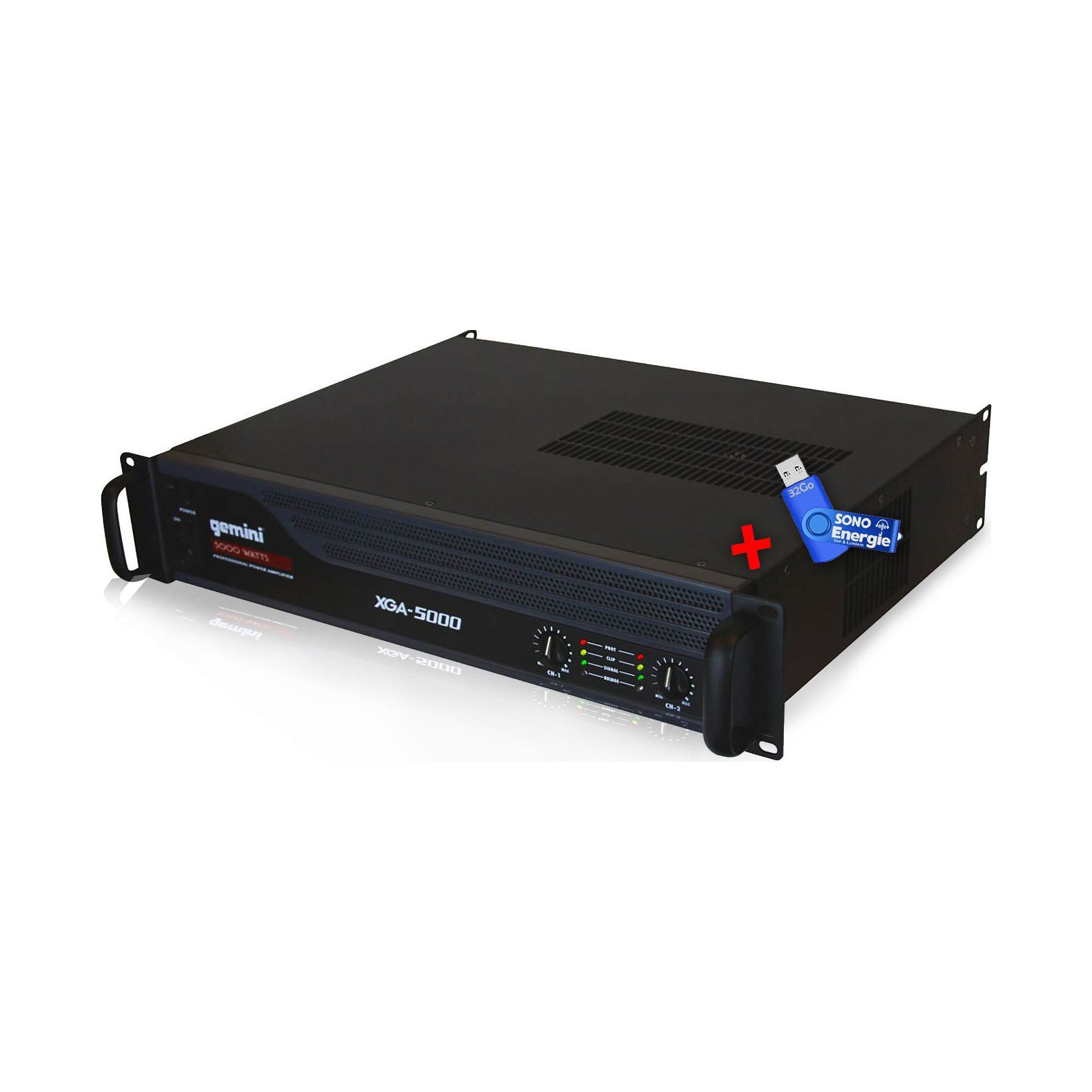 Pack sono GEMINI ampli pro xga5000+ Clé USB 32G
