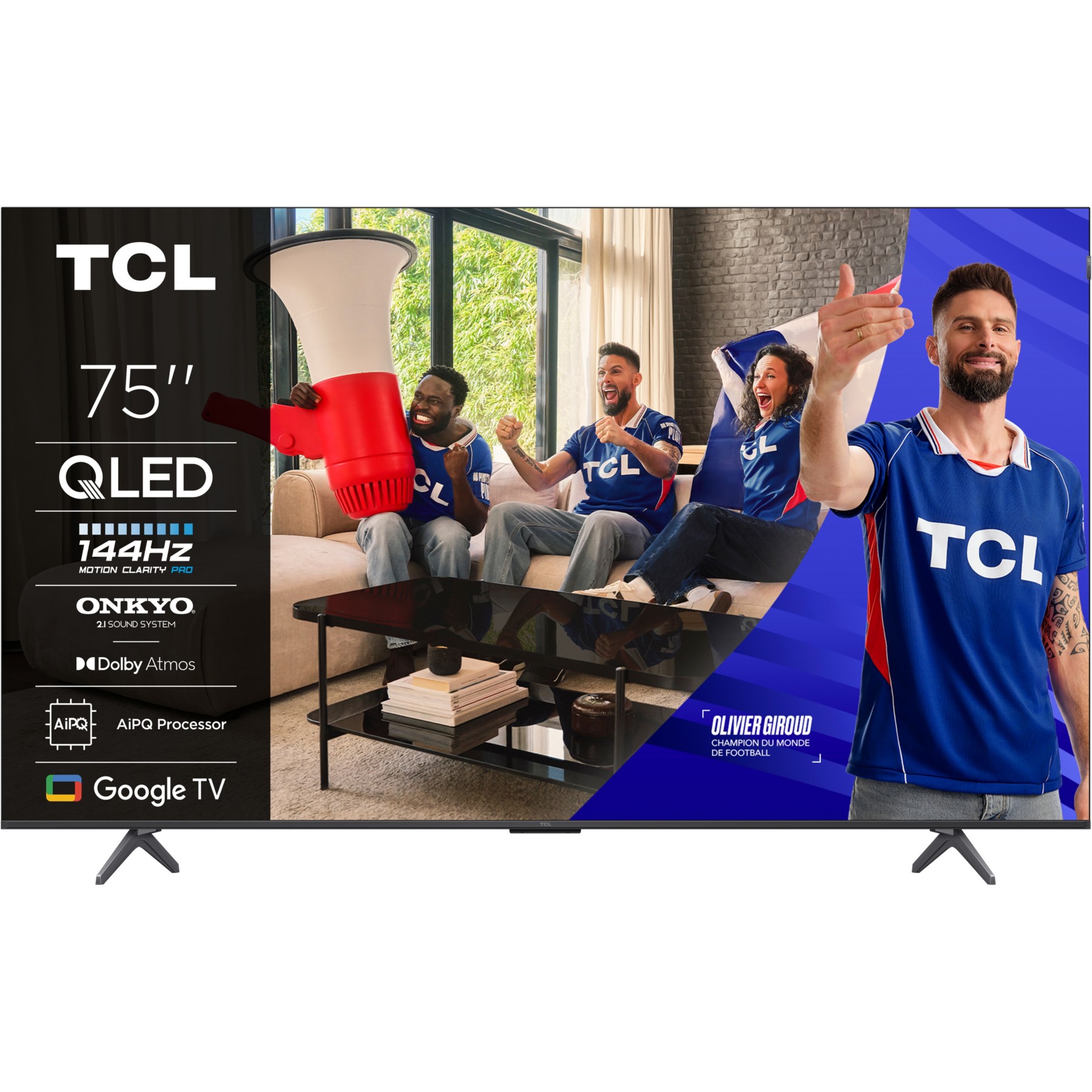 TV QLED TCL 75P89K 144Hz 2025-75 pouces (189cm)