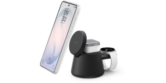 Station de charge BELKIN Station de recharge 3-en-1 25W Qi2 Noir