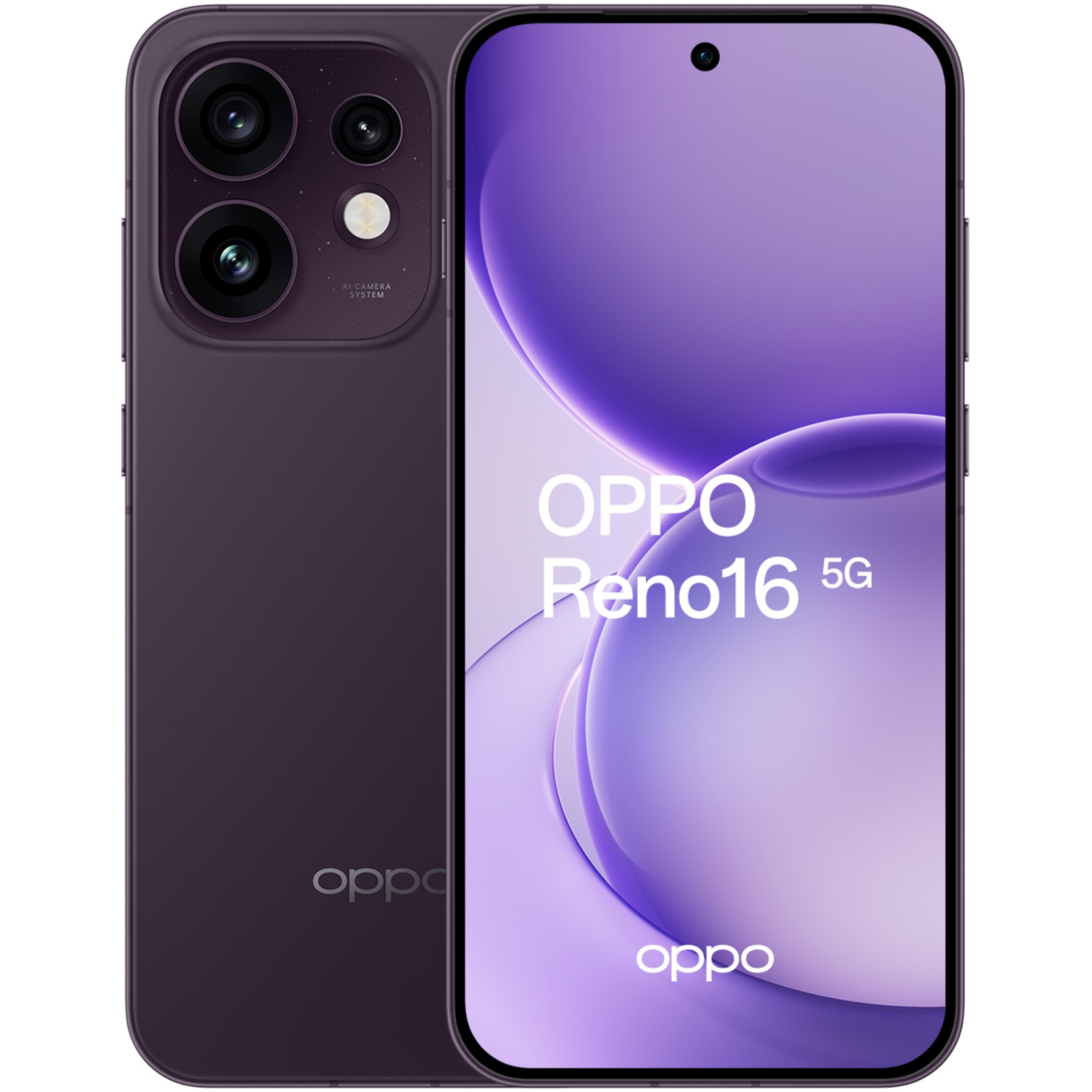 Smartphone OPPO Reno 16 512Go Noir Violet 5G
