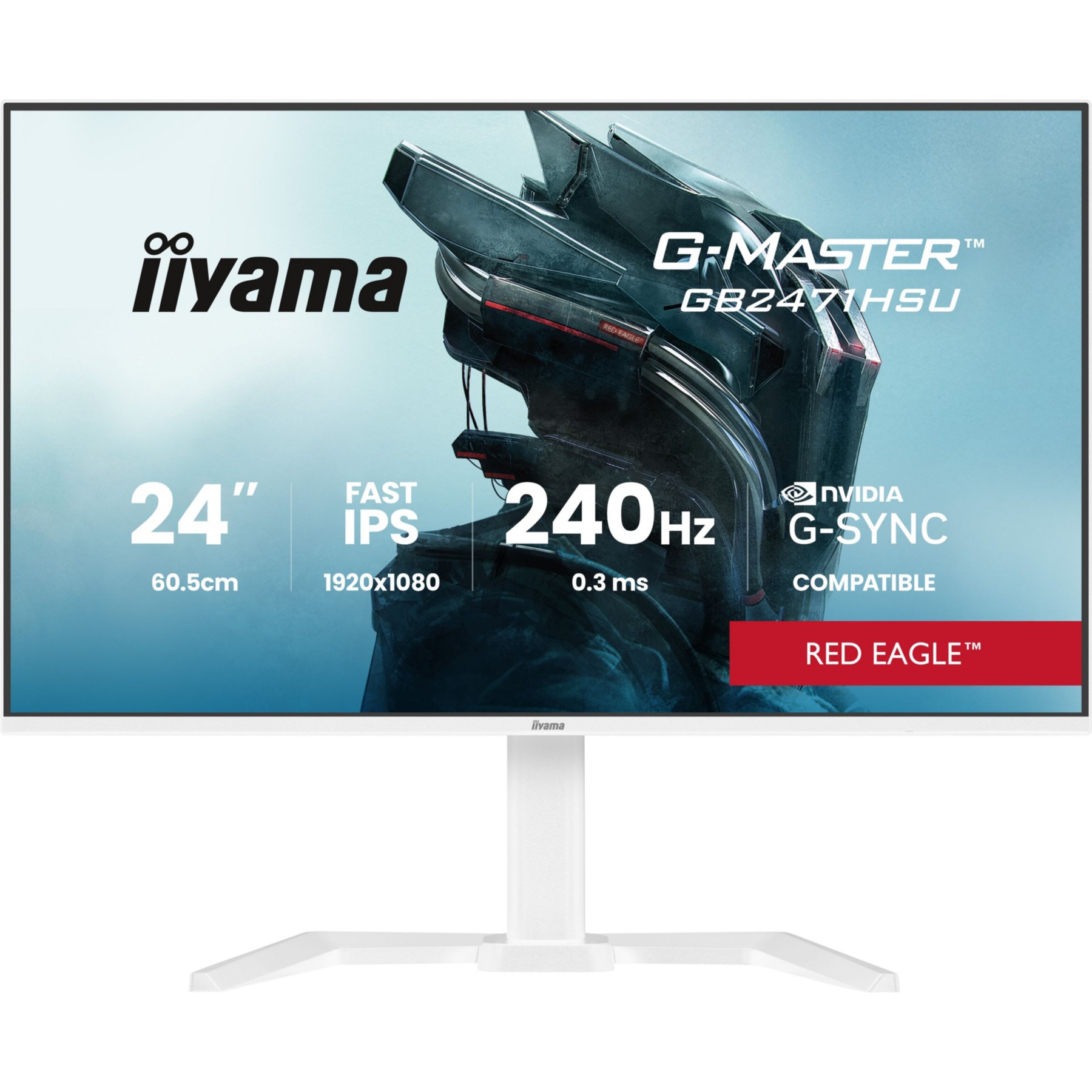 Ecran PC Gamer IIYAMA iiyama 23.8" LED - G-Master GB2471HSU-W1